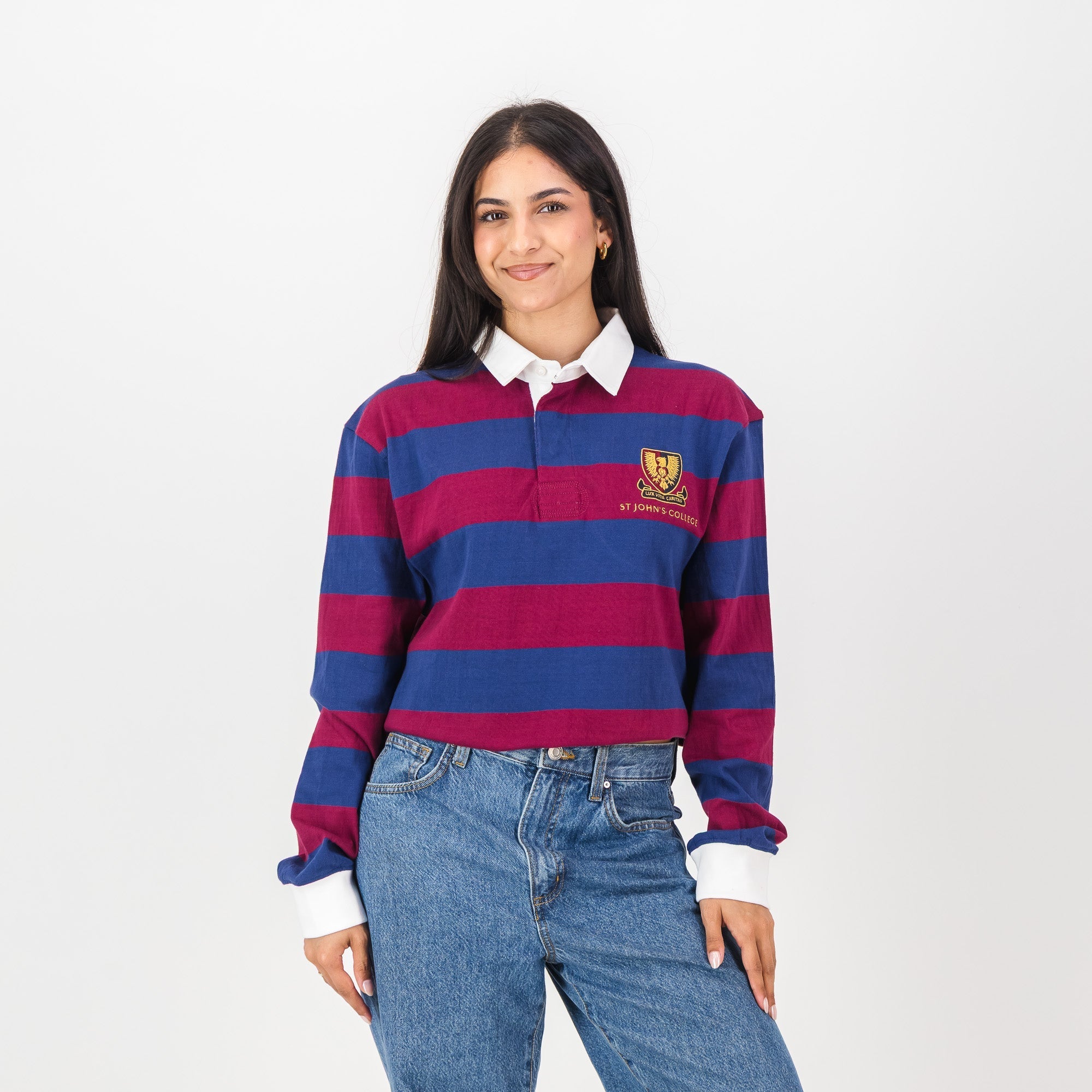 Schools St Johns LS Rugby Jersey-Navy Peony