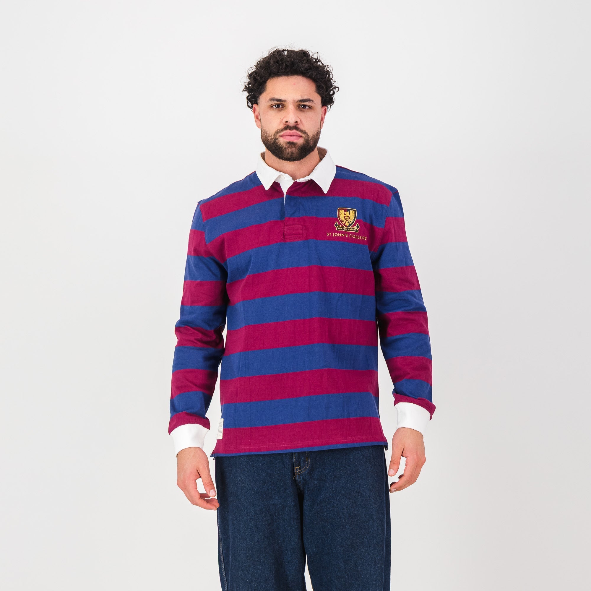 Schools St Johns LS Rugby Jersey-Navy Peony