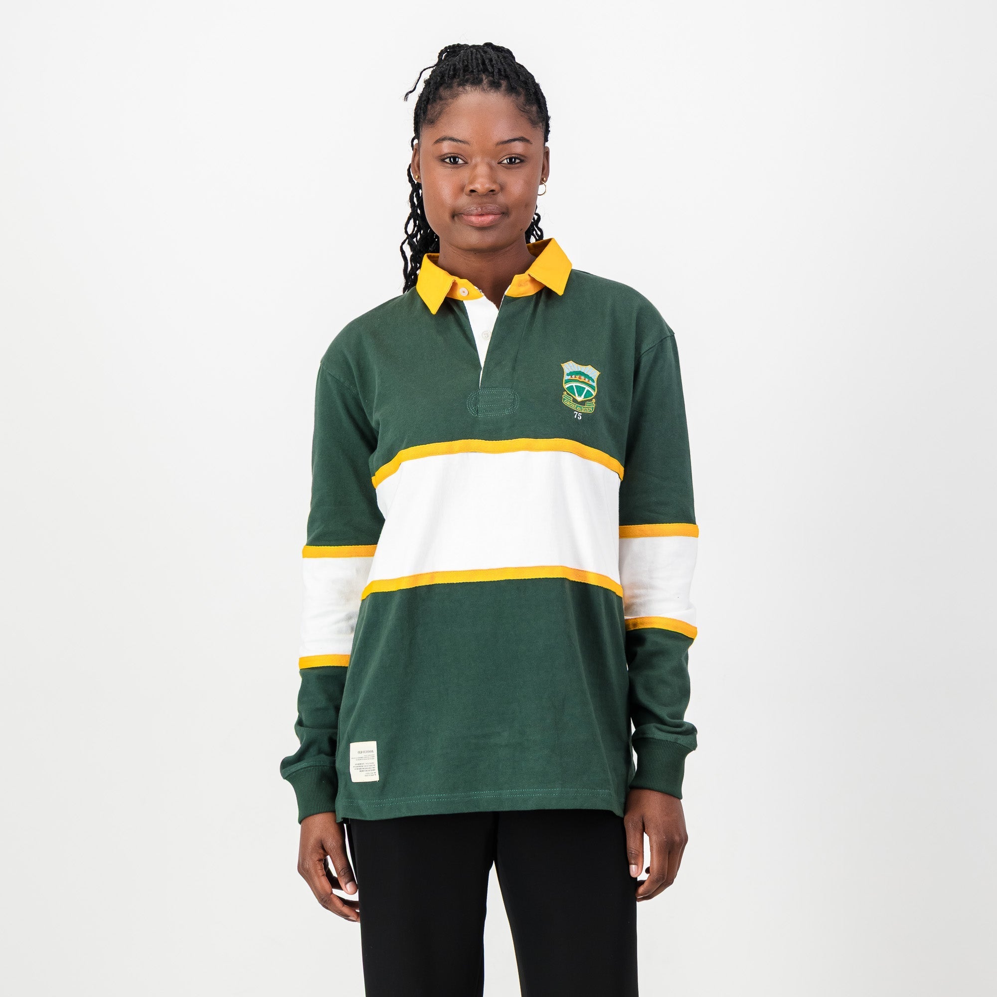 Schools Wonderboom LS Rugby Jersey-Os Green