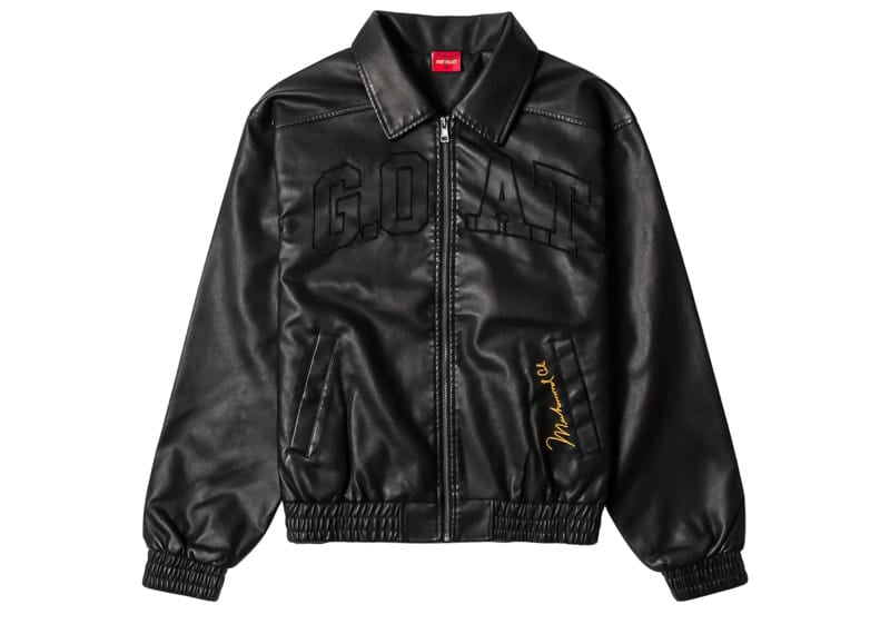 Shoe Palace x Muhammad Ali G.O.A.T Leather Jacket Black