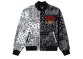 Shoe Palace x Scarface Paisley Varsity Jacket Black/White