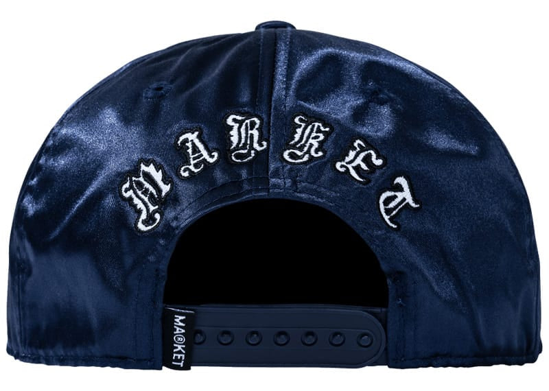Smiley® Souvenir 5 Panel Satin Snapback Navy