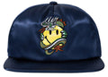 Smiley® Souvenir 5 Panel Satin Snapback Navy