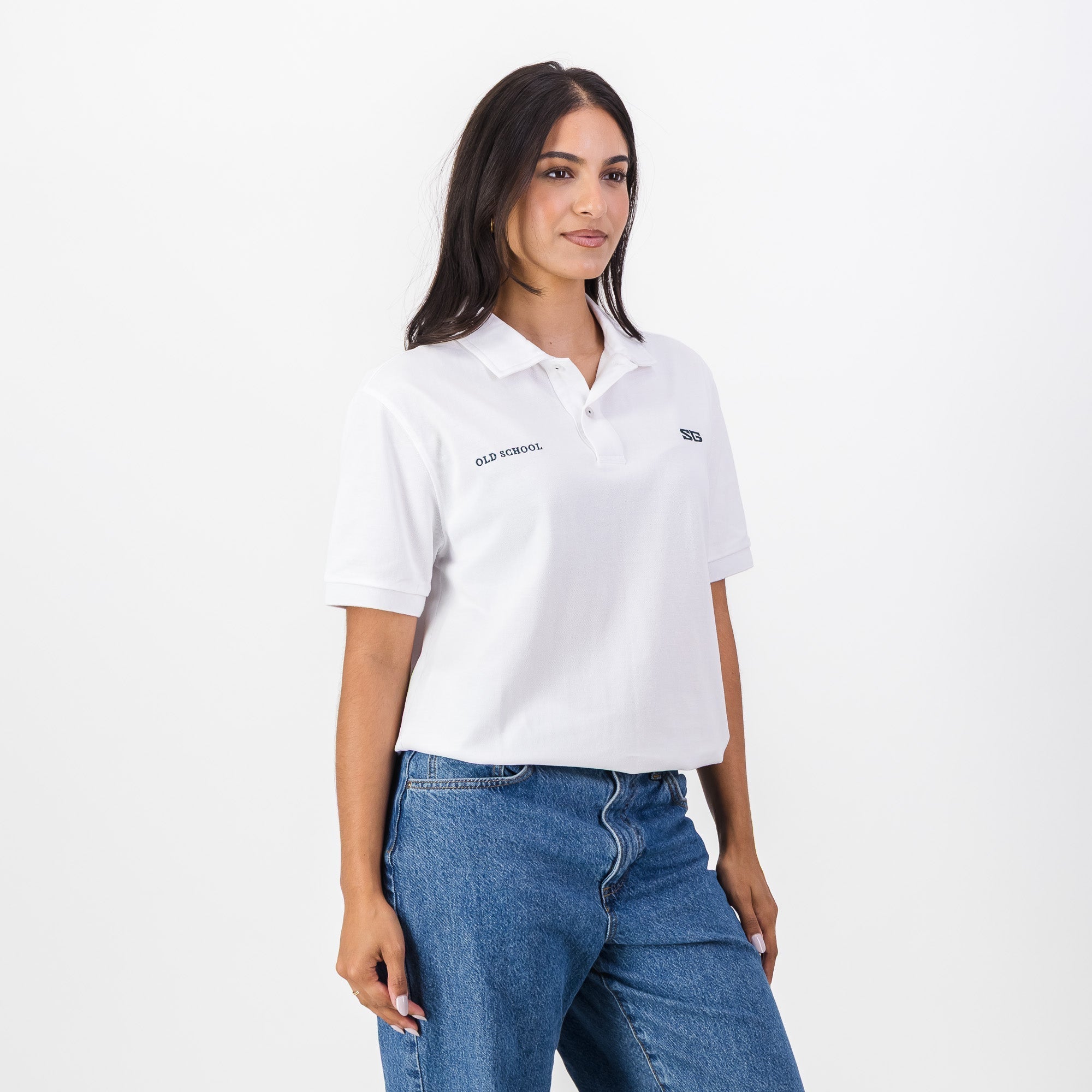 Southern Guards Classic Short Sleeve Polo Plain White