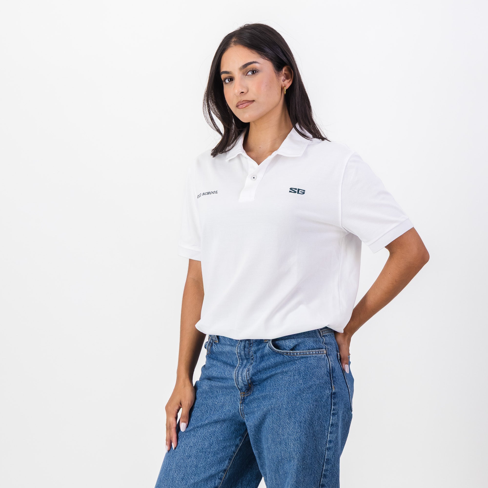 Southern Guards Classic Short Sleeve Polo Plain White