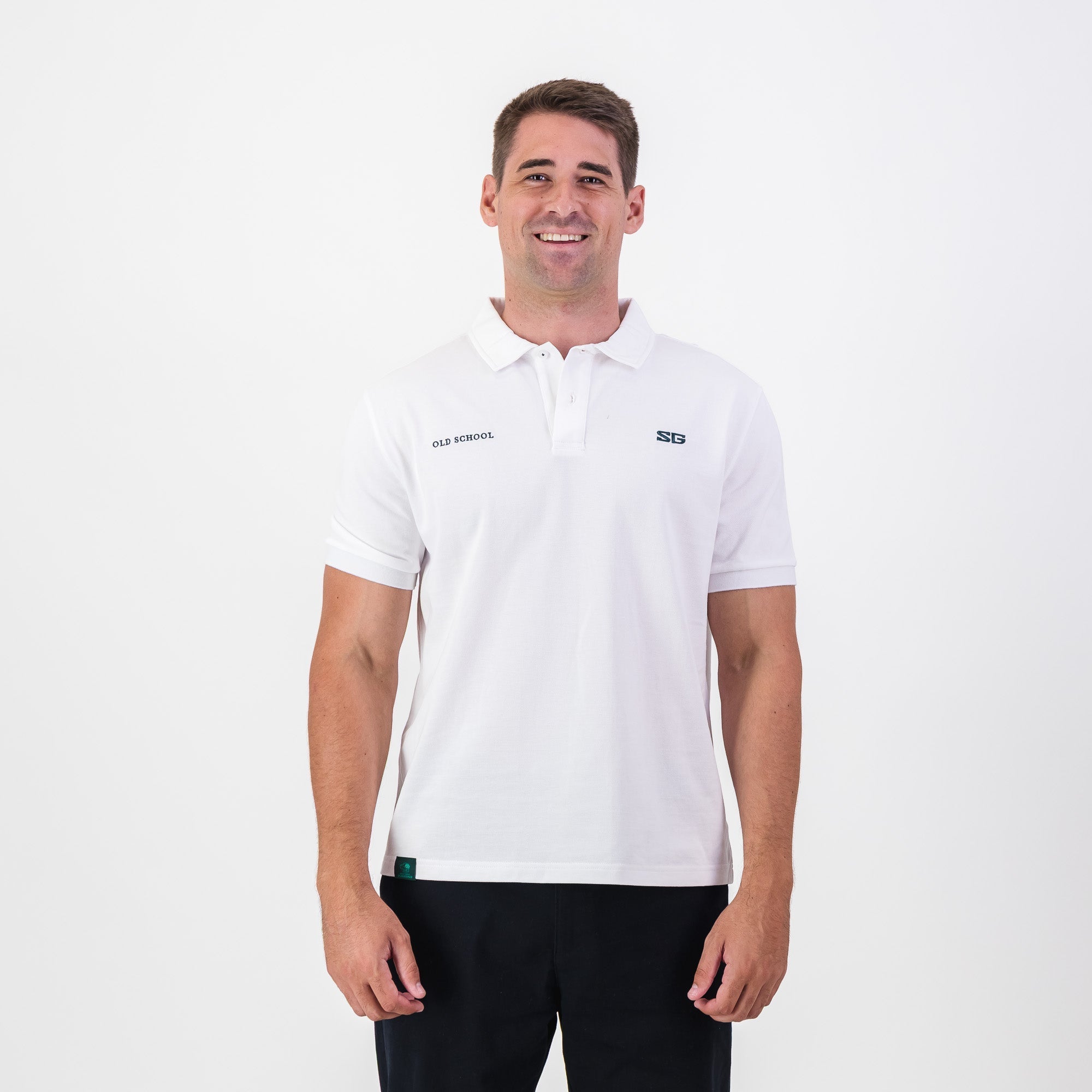 Southern Guards Classic Short Sleeve Polo Plain White