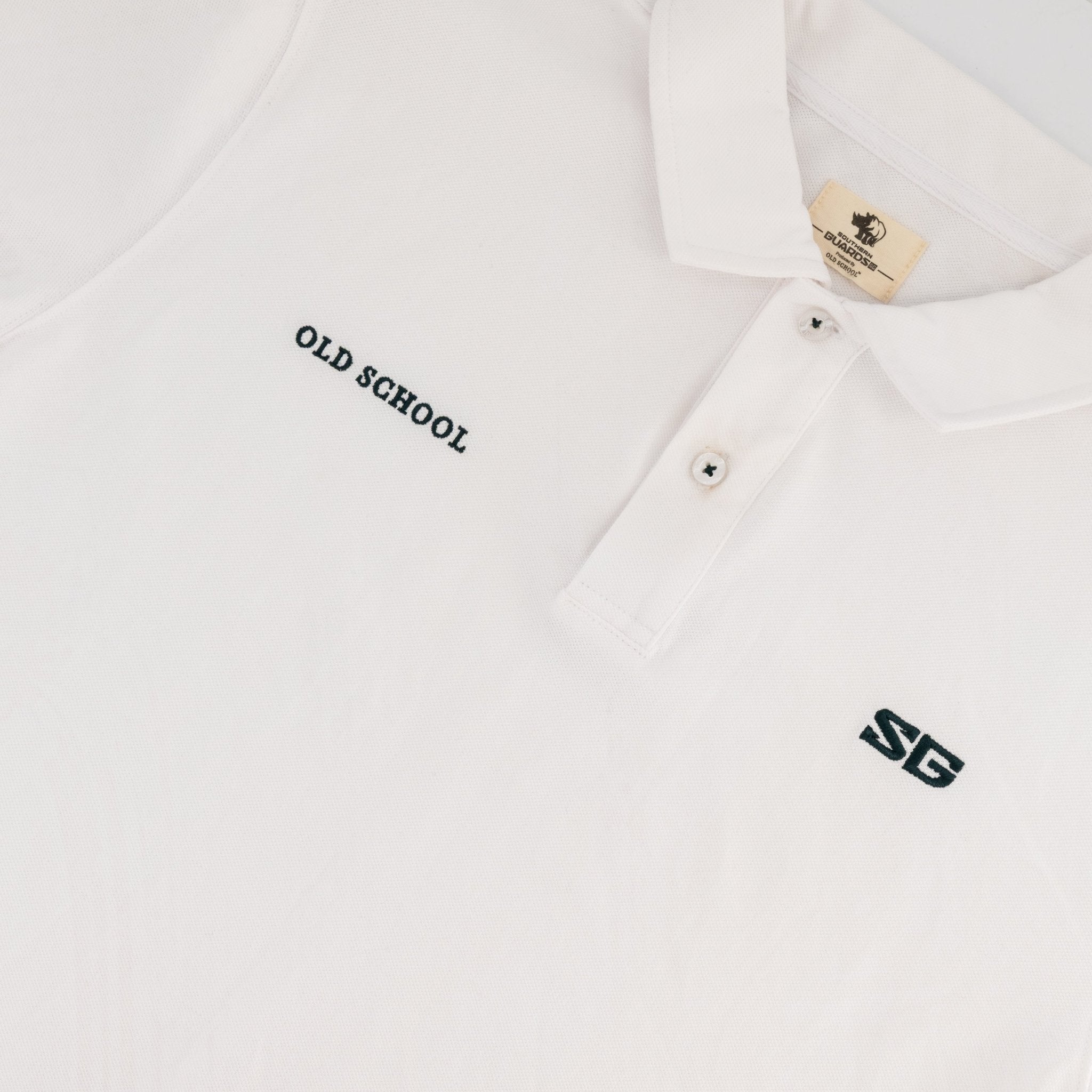 Southern Guards Classic Short Sleeve Polo Plain White