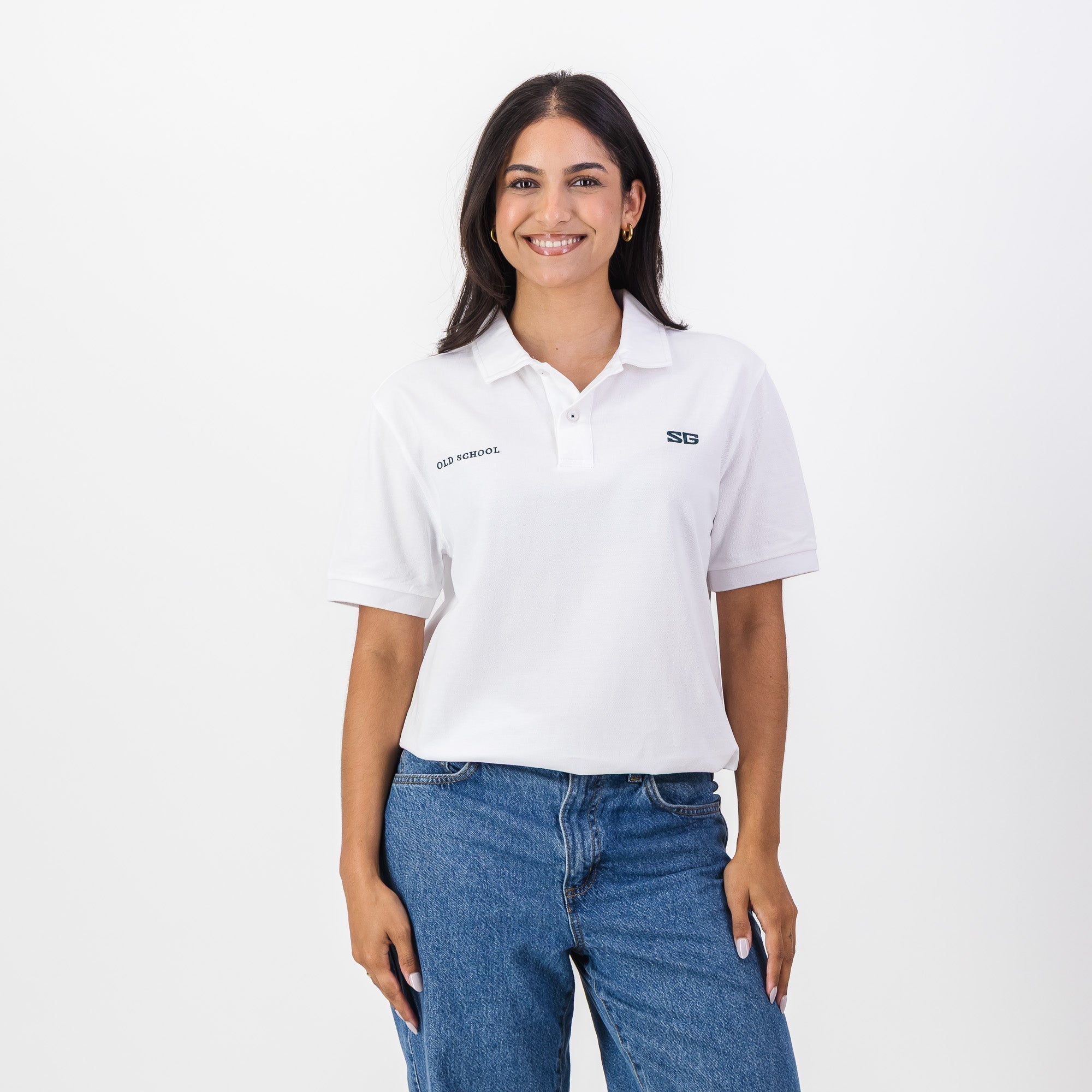 Southern Guards Classic Short Sleeve Polo Plain White