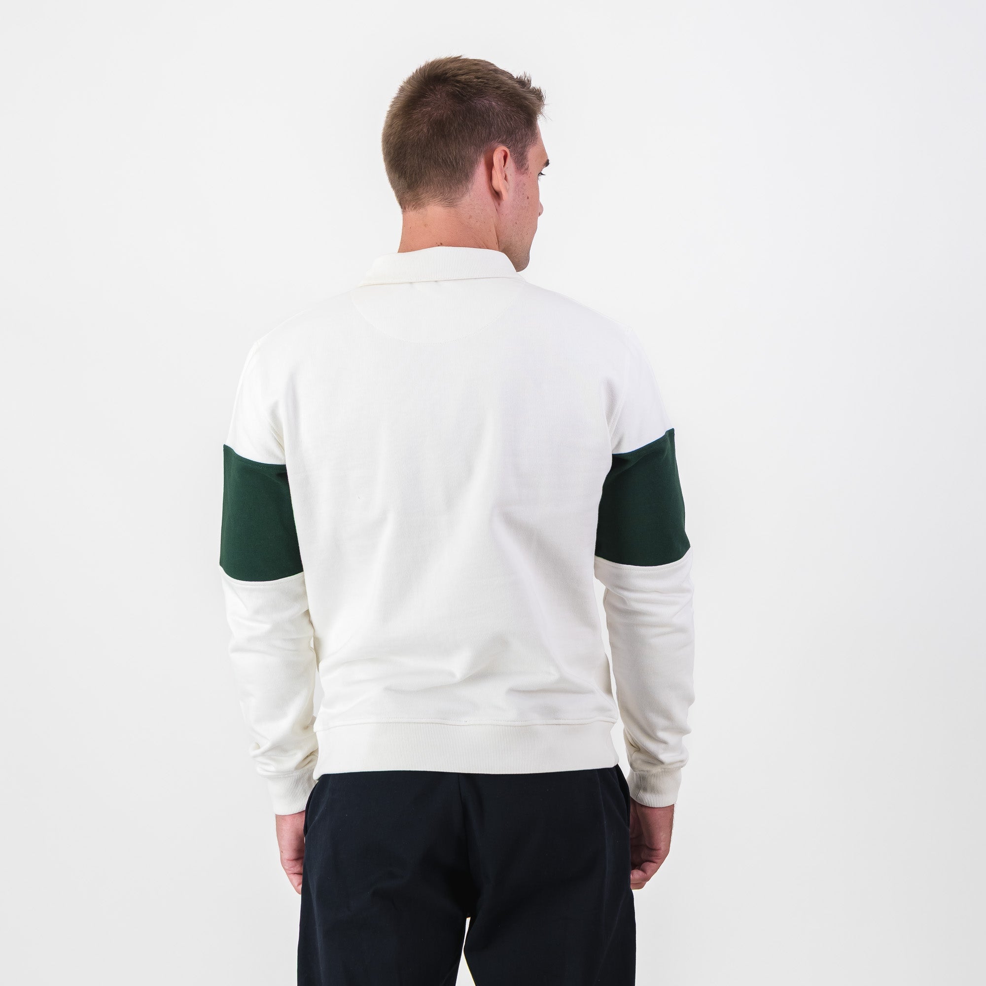 Southern Guards Quarter Zip Sweat Panel Green white