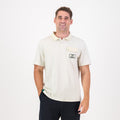 Southern Guards Retro Short Sleeve Golf Polo Pocket Patch Ivory