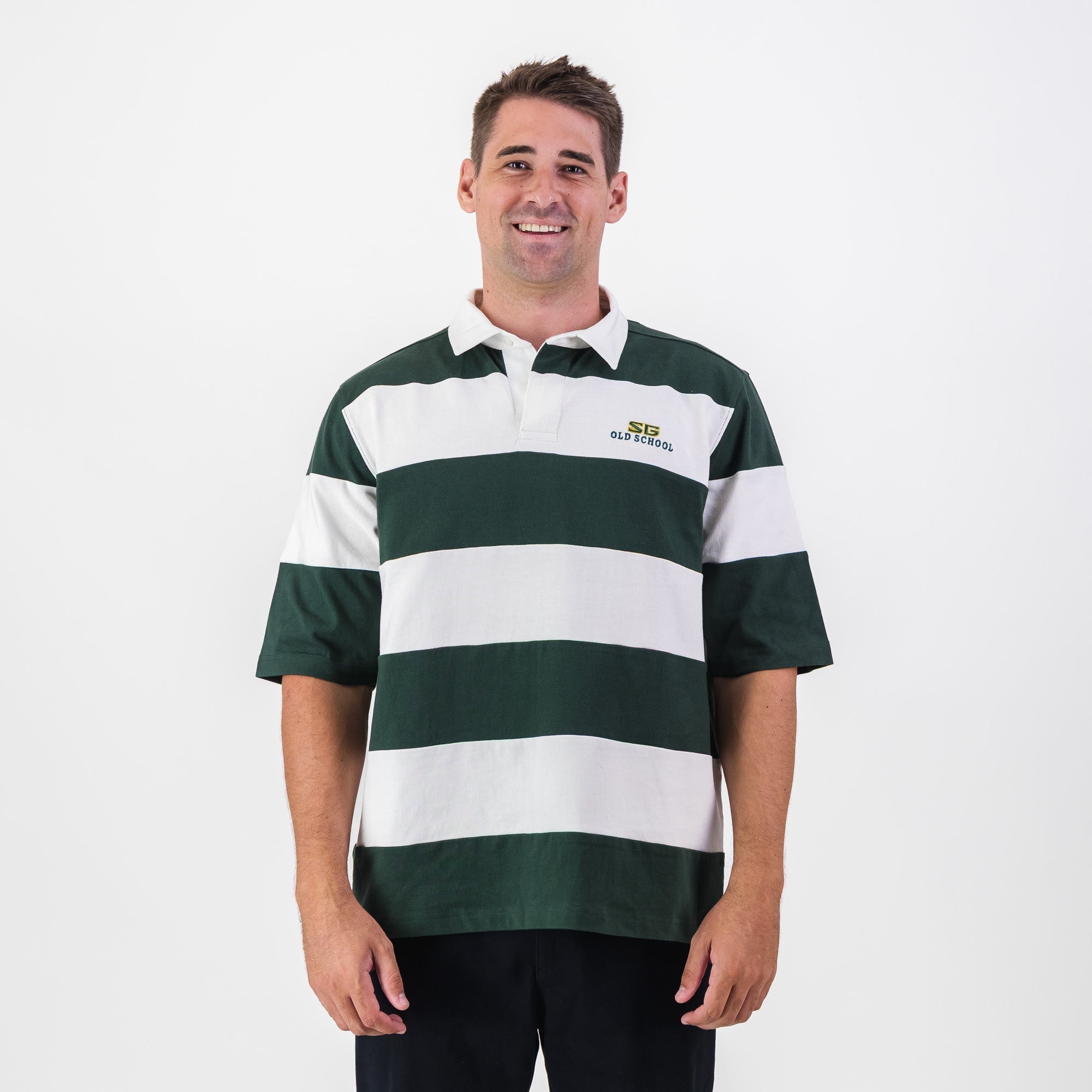 Southern Guards Short Sleeve Rugby Jersey Cut & Sew Green