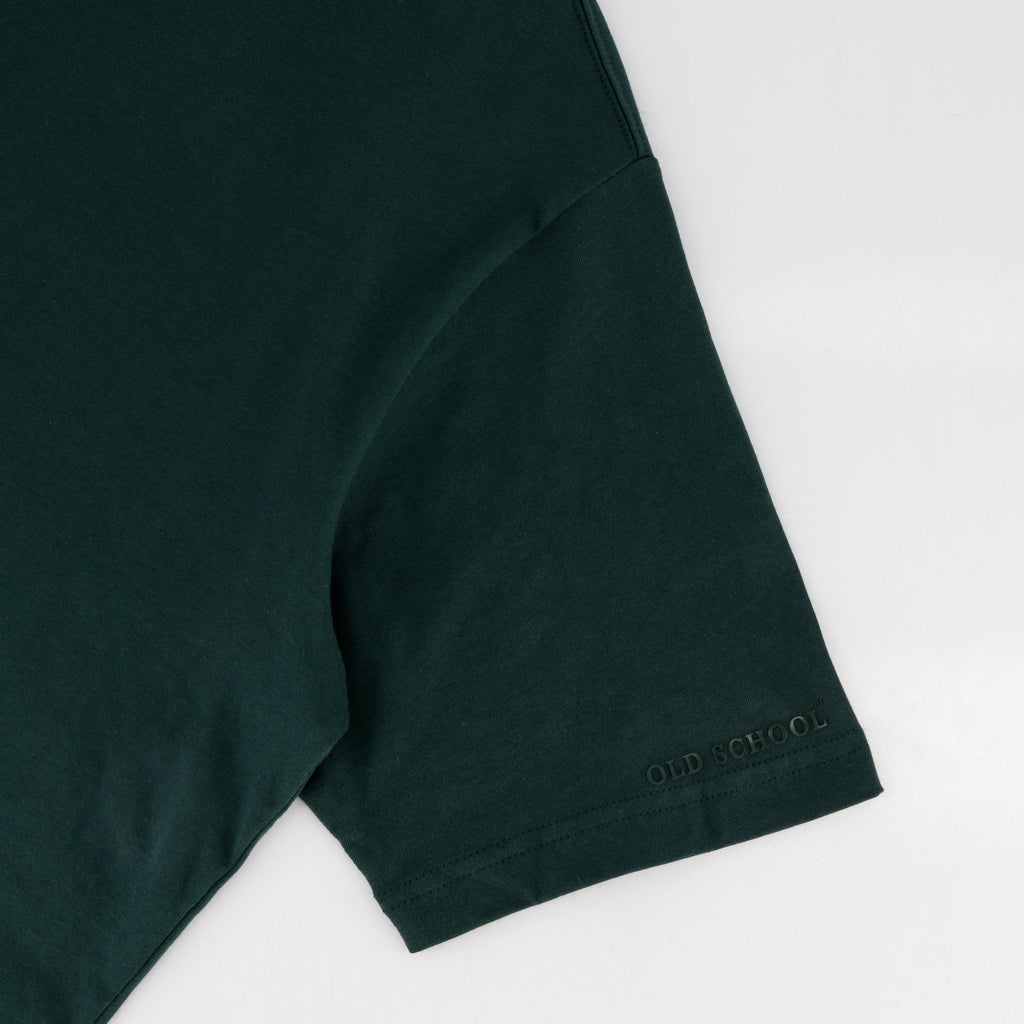 Southern Guards Stacked Logo Regular Crew T-Shirt Plain Green