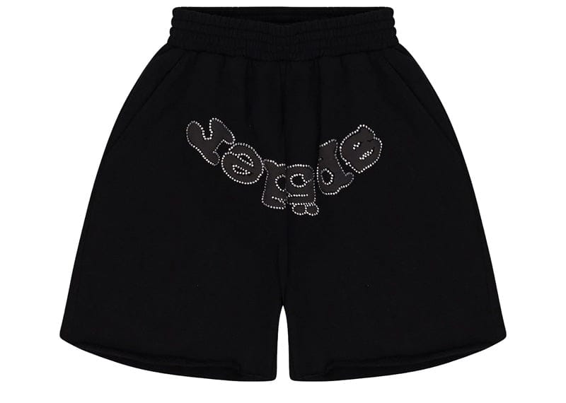 Sp5der OG Web V2 Rhinestone Short Black
