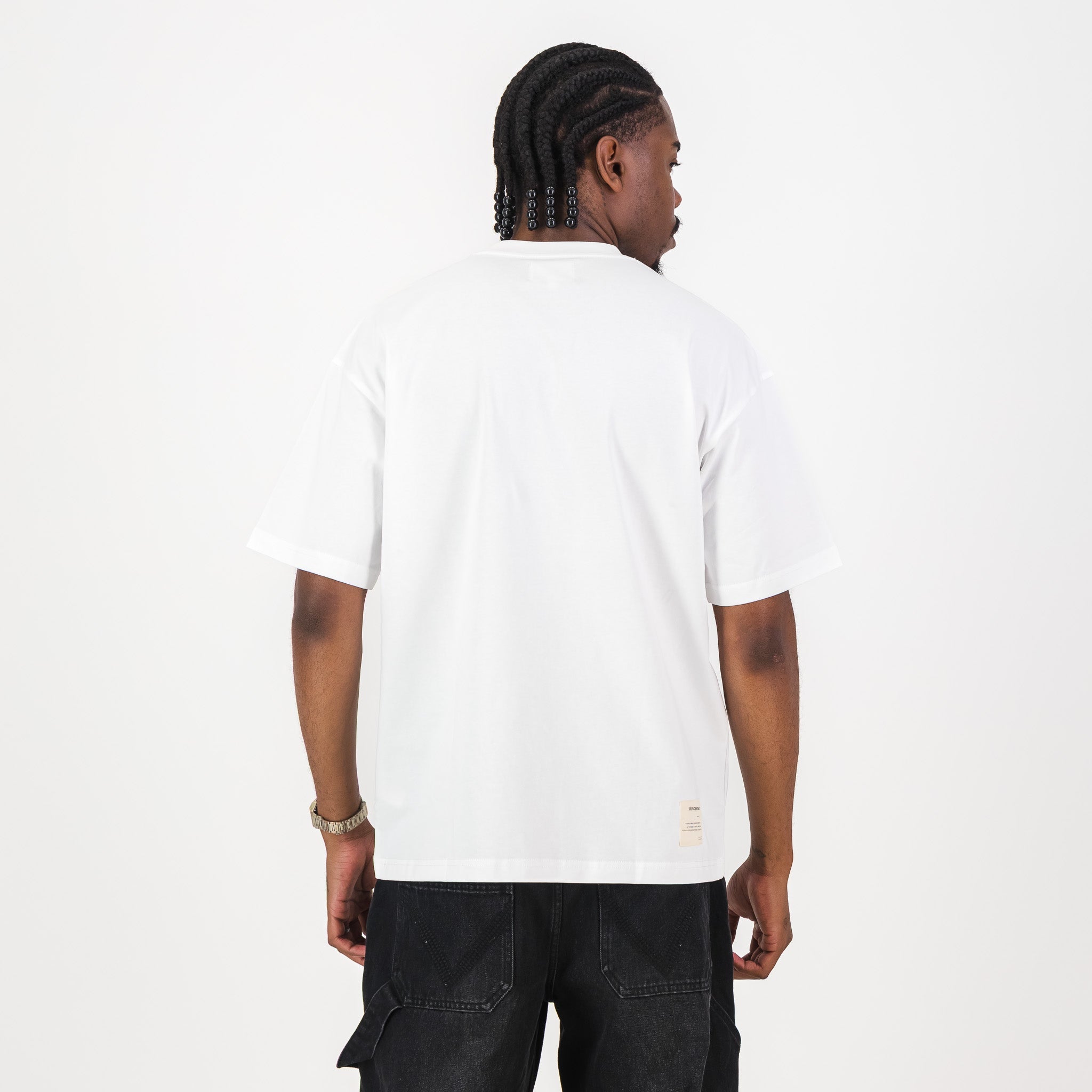 Springboks 95 Embroidery Boxy Crew Tee-White
