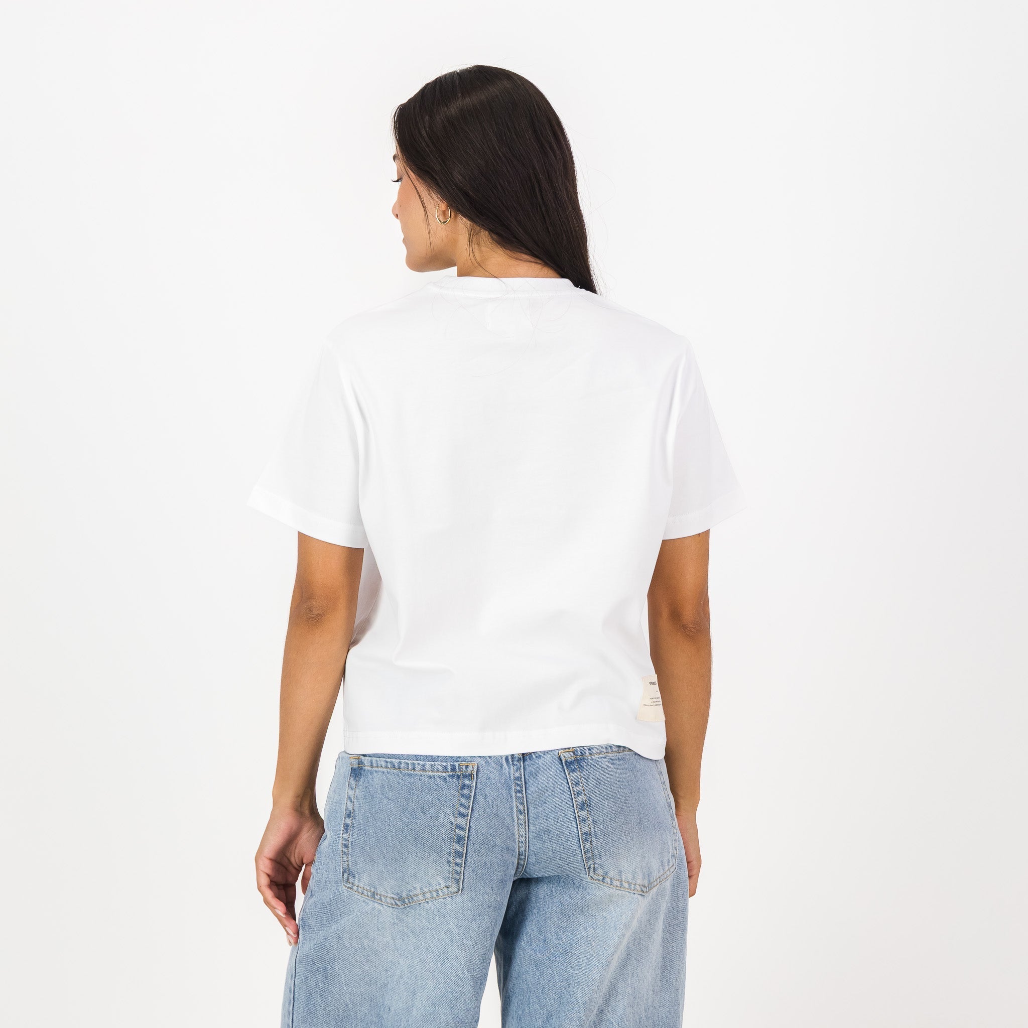 Springboks 95 Ladies Crop Boxy Crew Tee-White