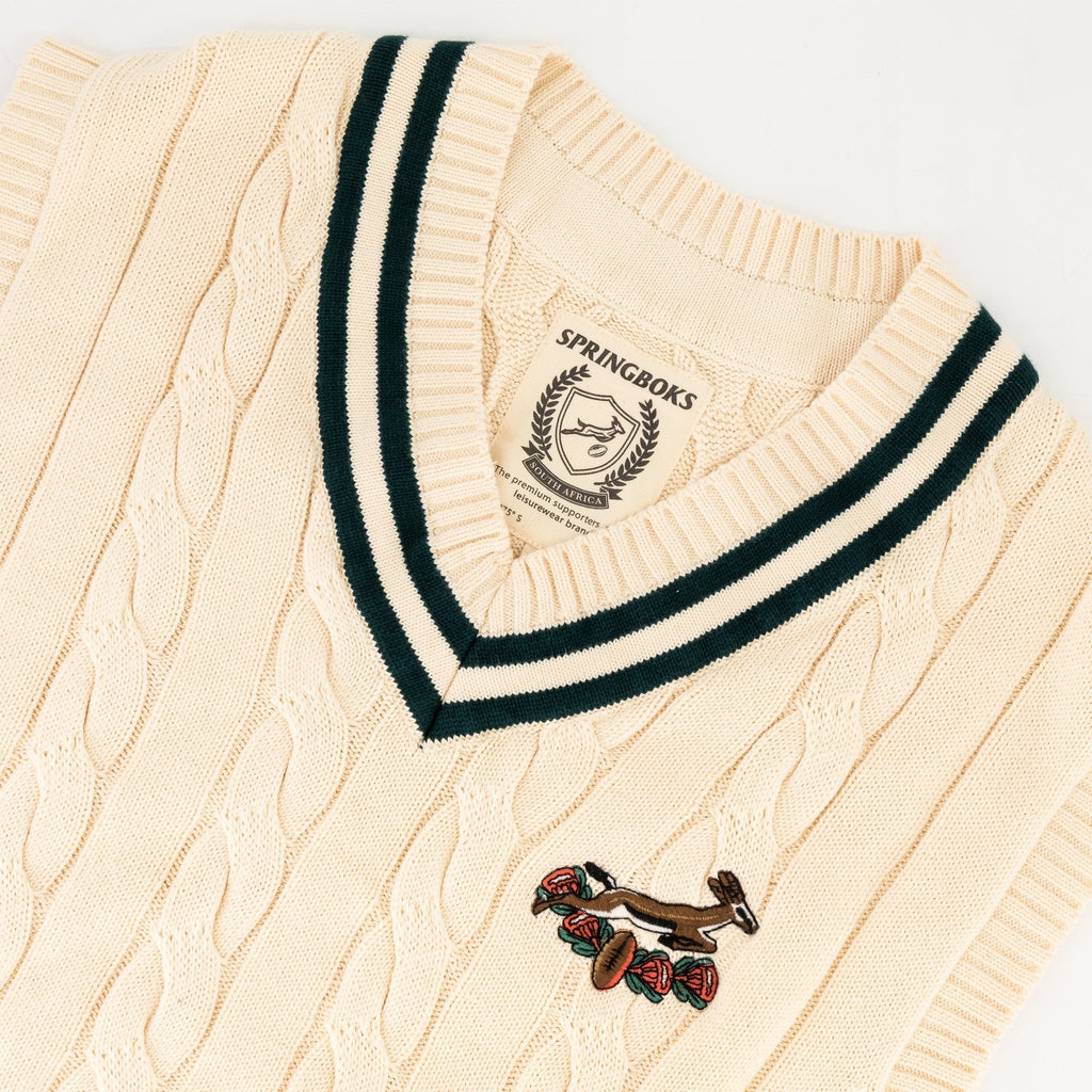Springboks 95 Vest Knit- Ivory