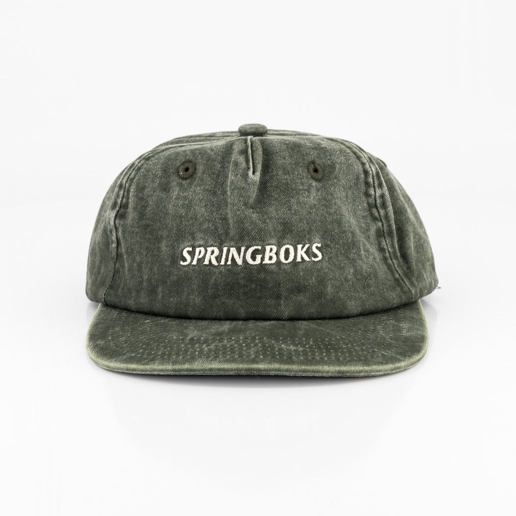 Springboks Satin Stitch Traditional Cap Green