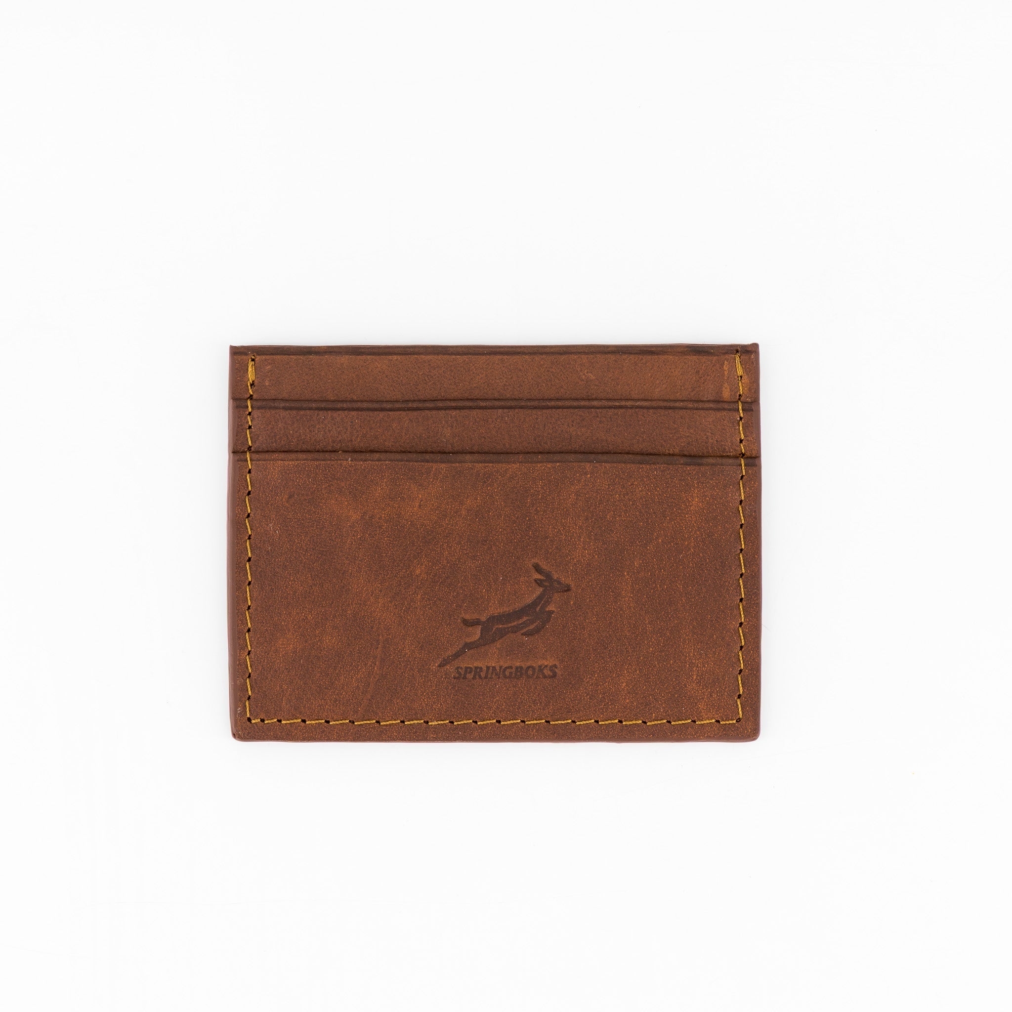 Springboks Leather Card Holder - Brown