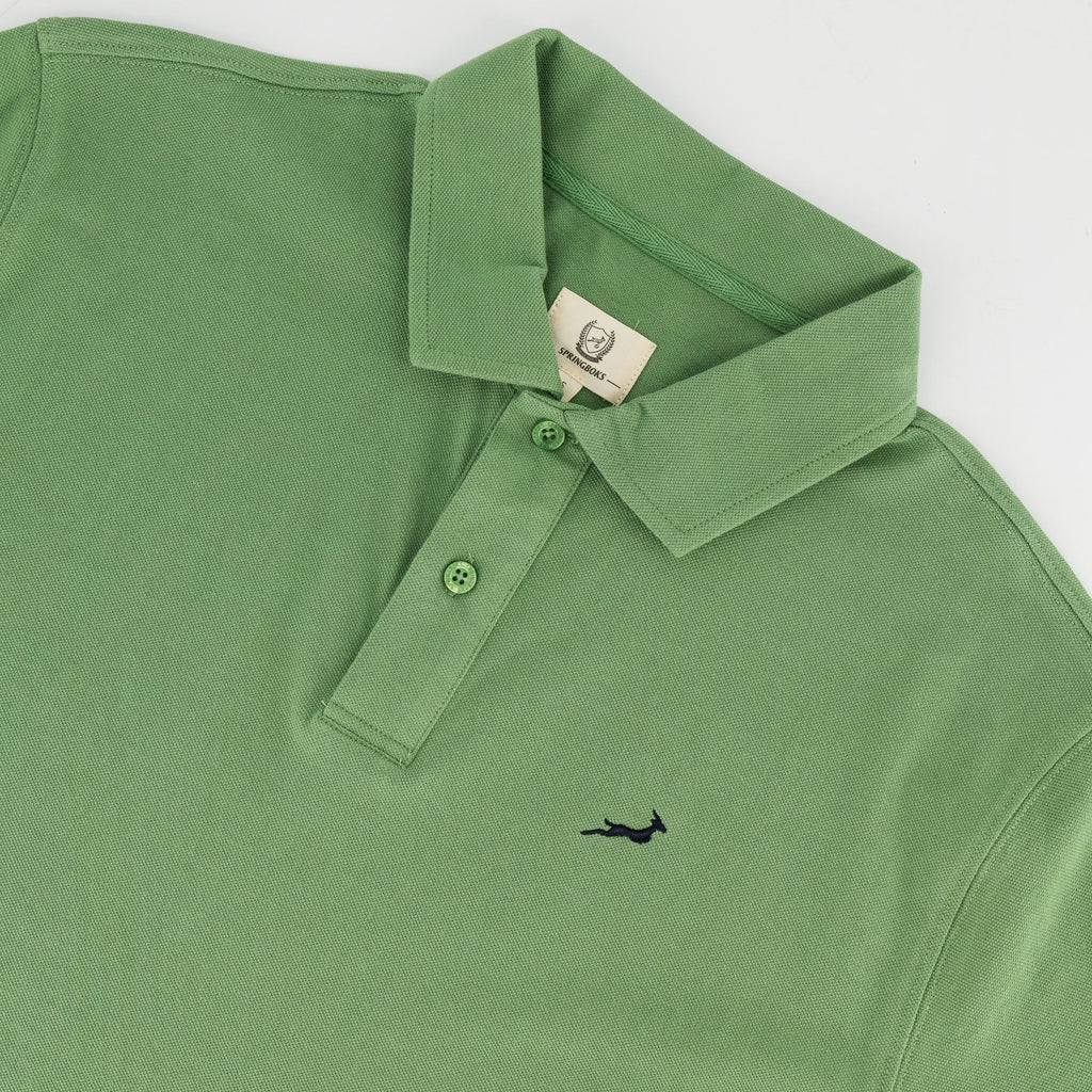 Springboks Contrast Embroidery Polo-Kashmir