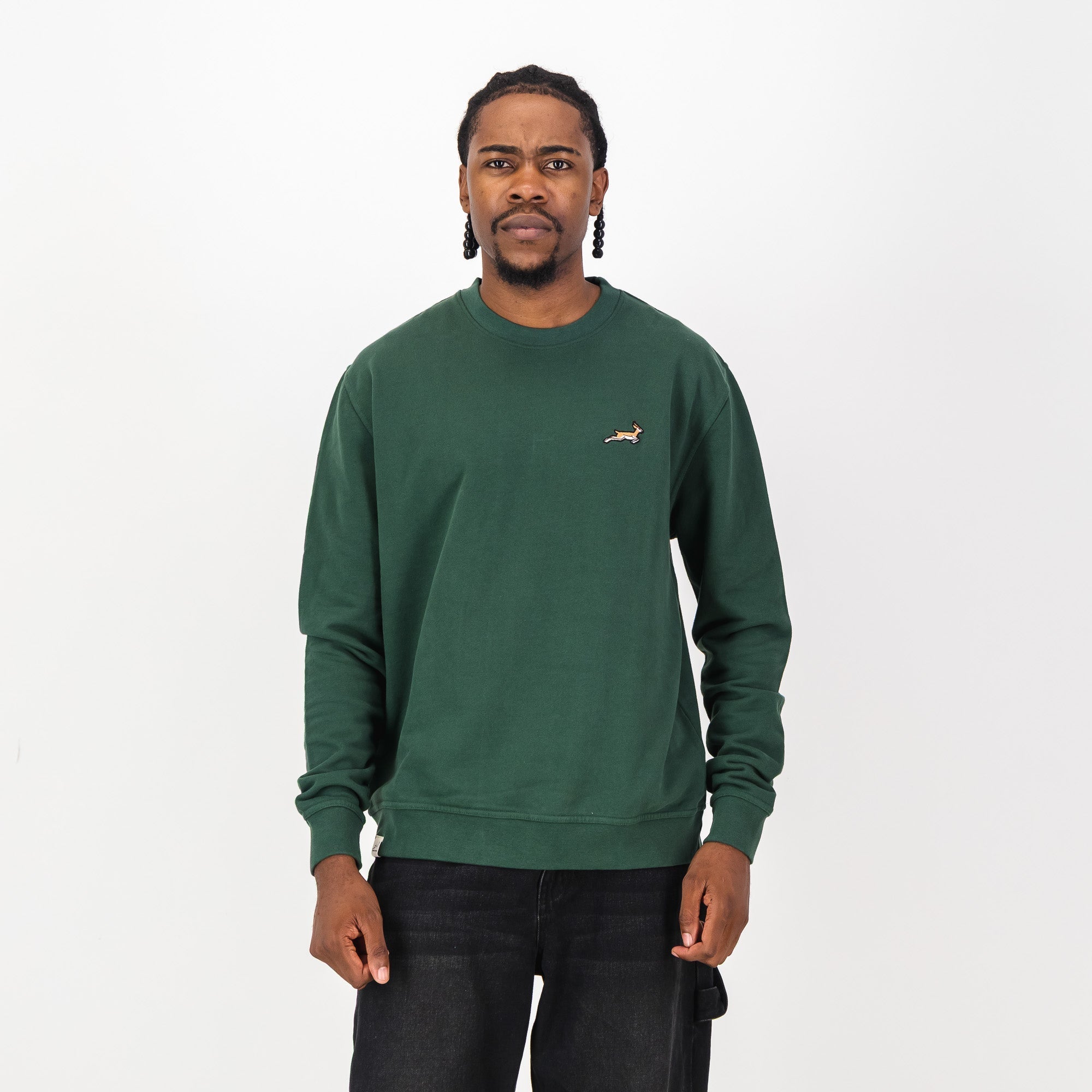 Springboks Essential Nat Embroidered Crew Sweat