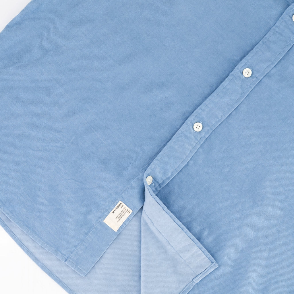 Springboks Fine Corduroy Shirt-Faded Denim
