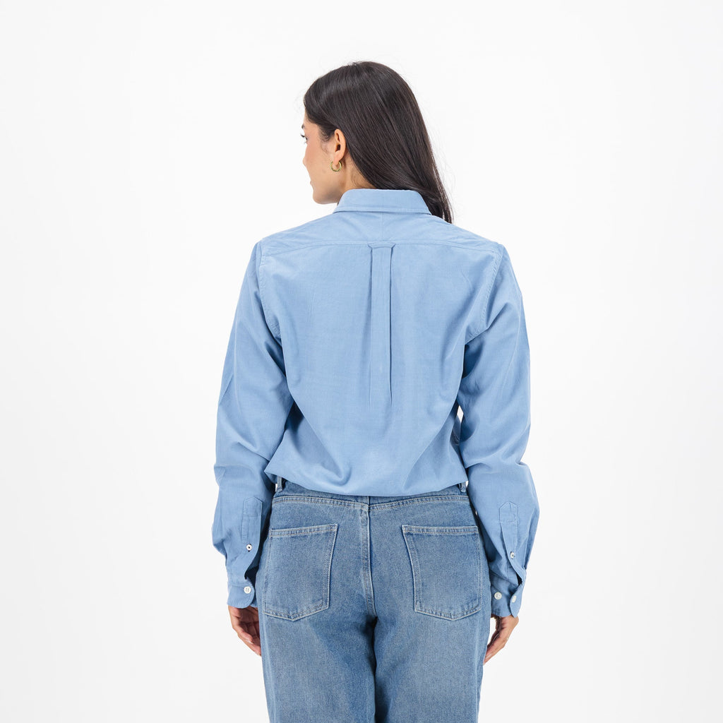 Springboks Fine Corduroy Shirt-Faded Denim
