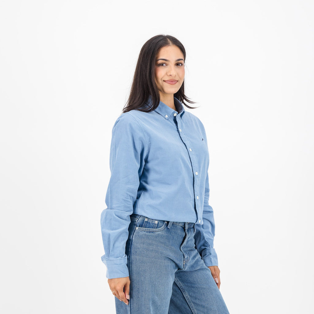 Springboks Fine Corduroy Shirt-Faded Denim