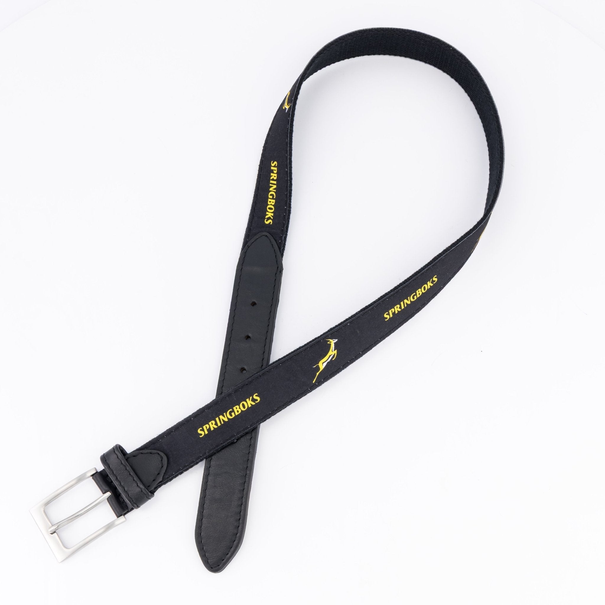 Springboks Golf Belt-Black