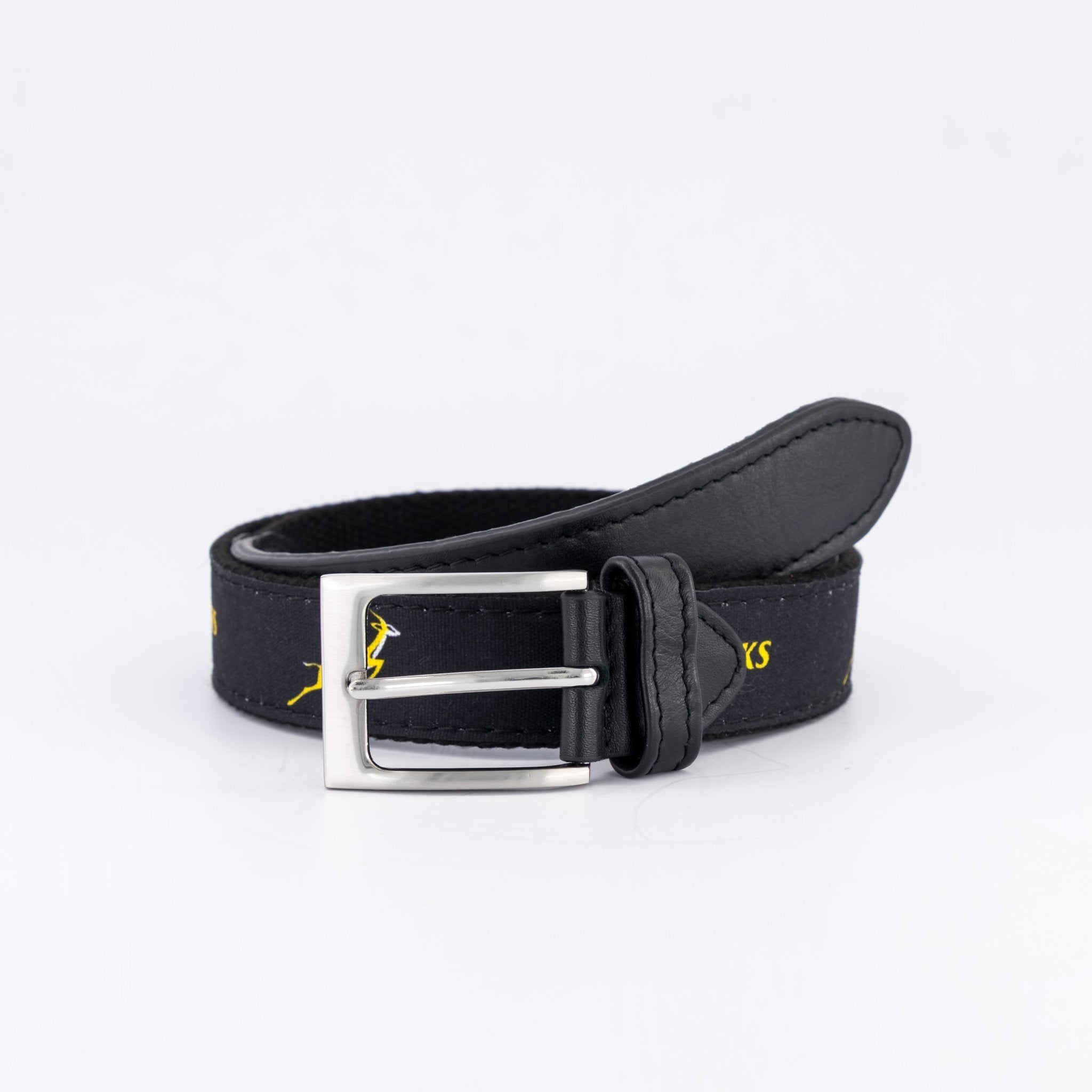 Springboks Golf Belt-Black