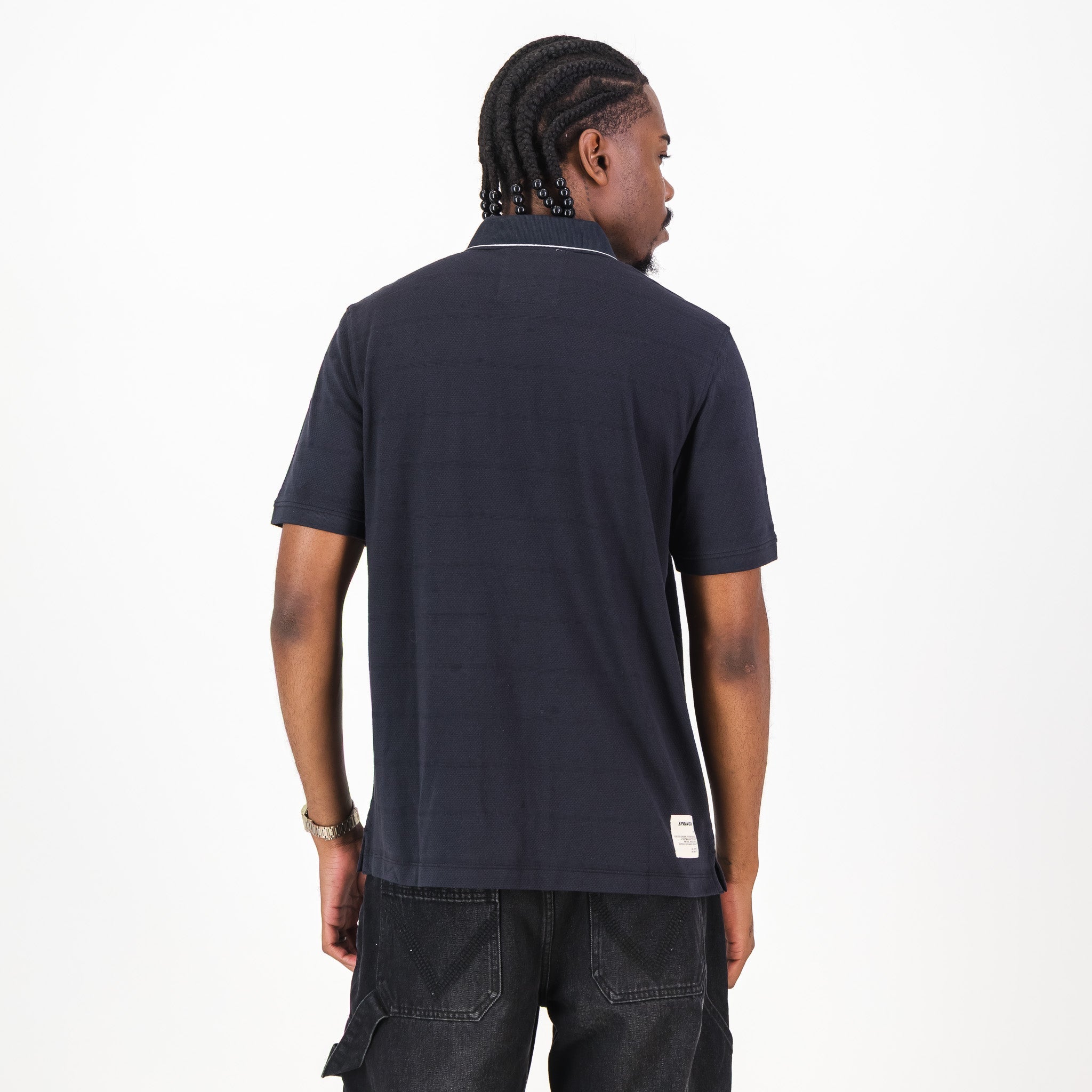 Springboks Golf SS Polo-Charcoal