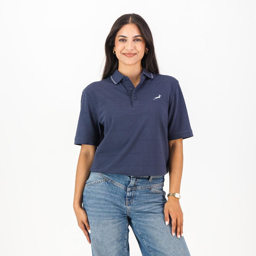 Springboks Golf SS Polo- Navy