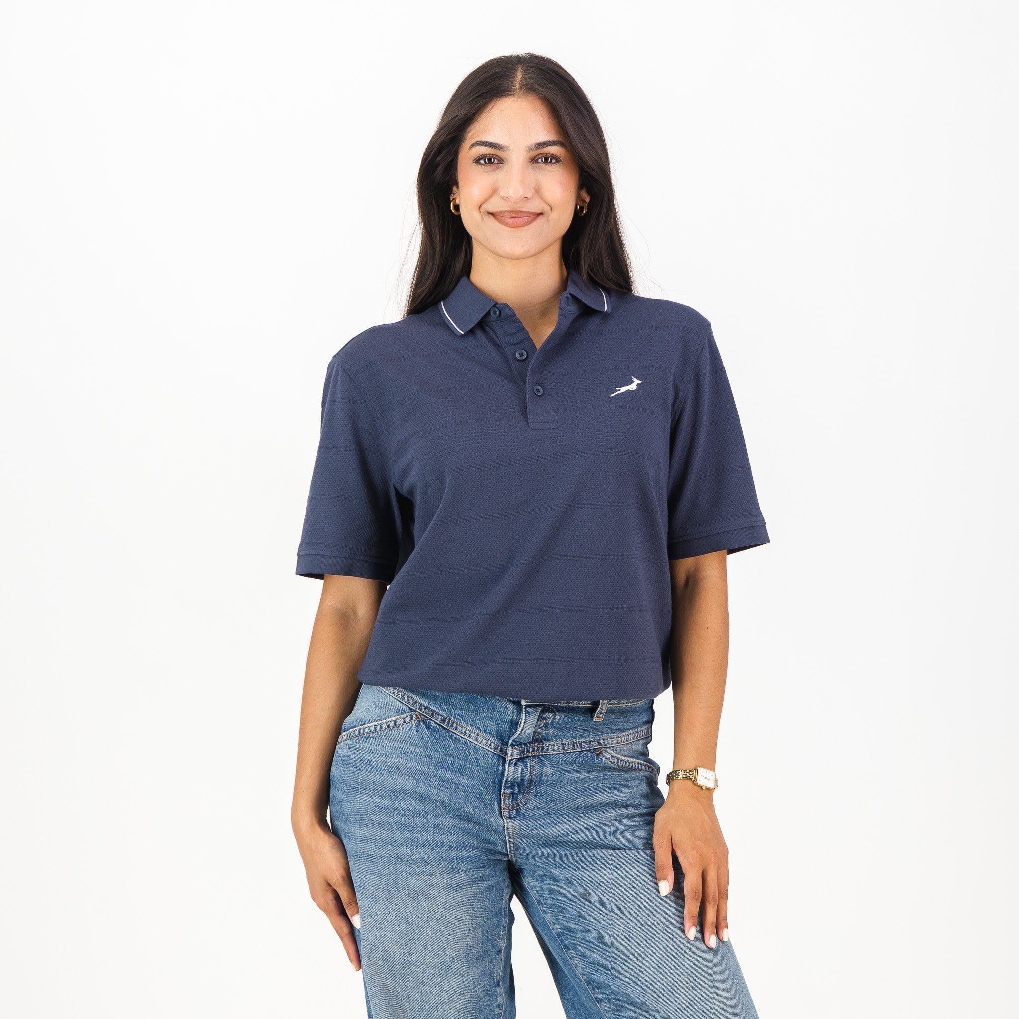 Springboks Golf SS Polo- Navy