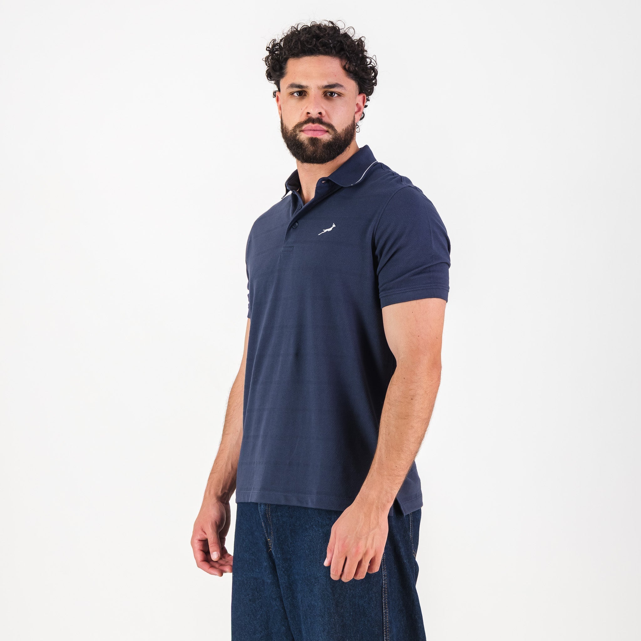 Springboks Golf SS Polo- Navy