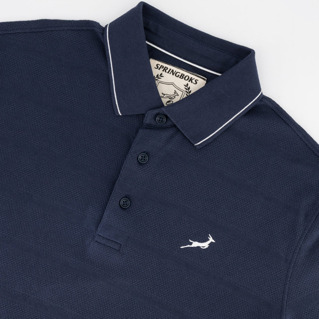 Springboks Golf SS Polo- Navy