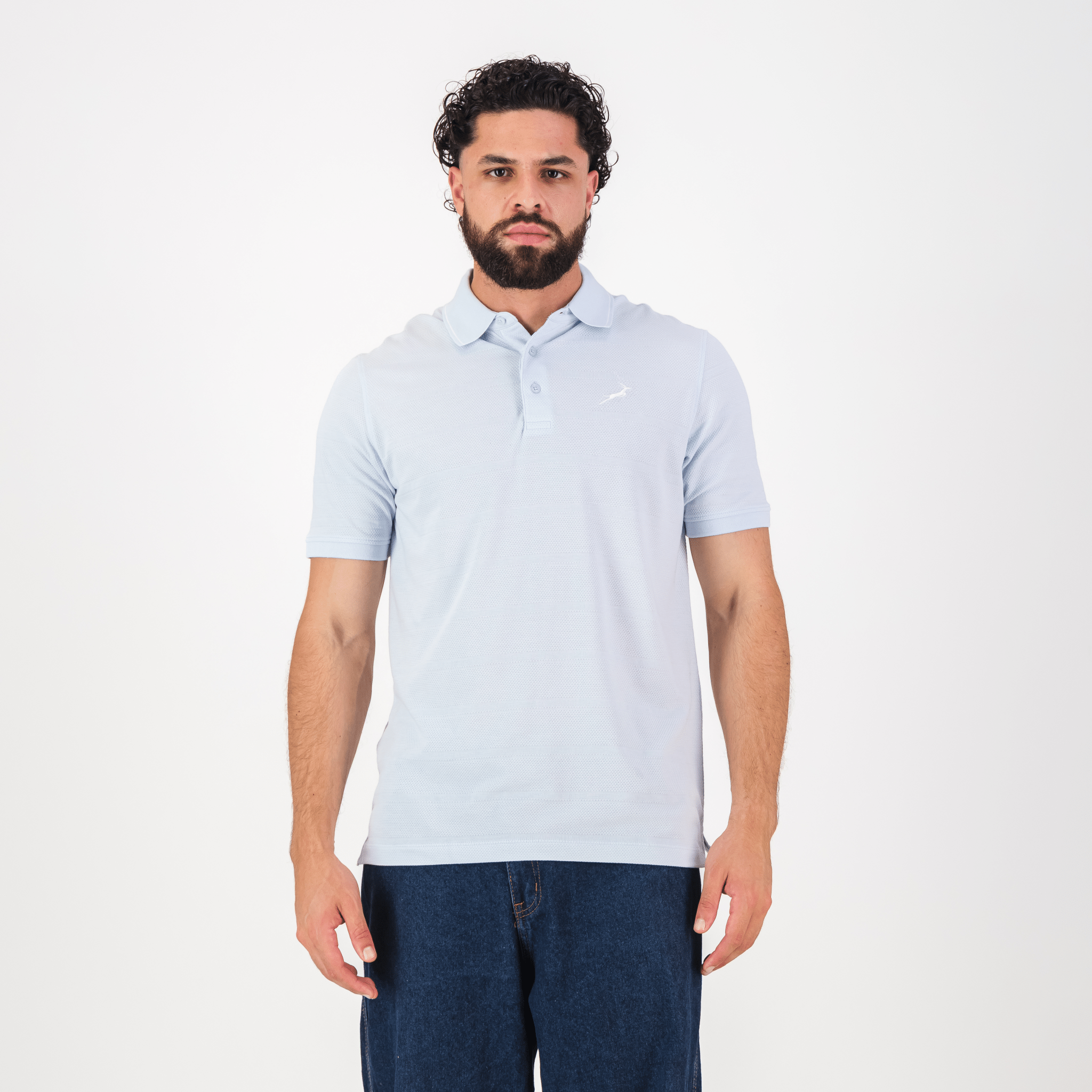 Springboks Golf SS Polo- Old Money Blue