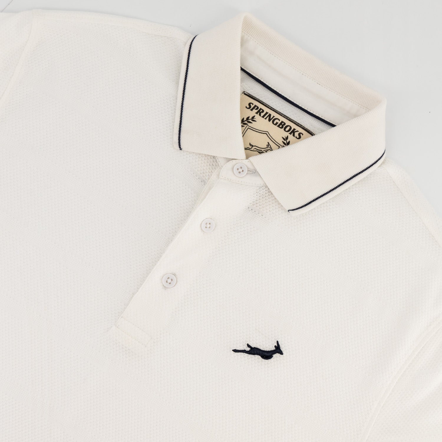 Springboks Golf SS Polo-White