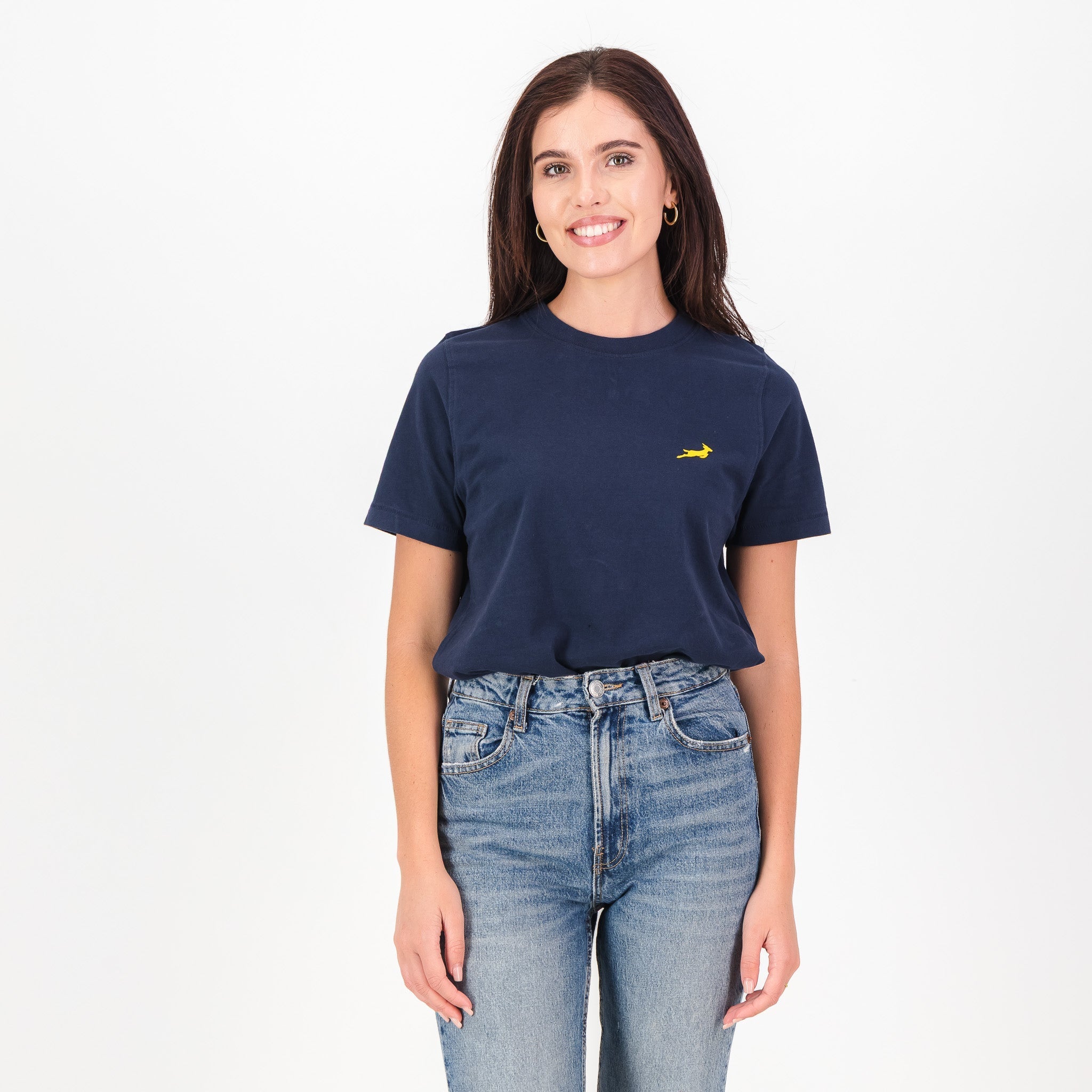 Springboks LC Badge Ladies Crew Tee - Navy