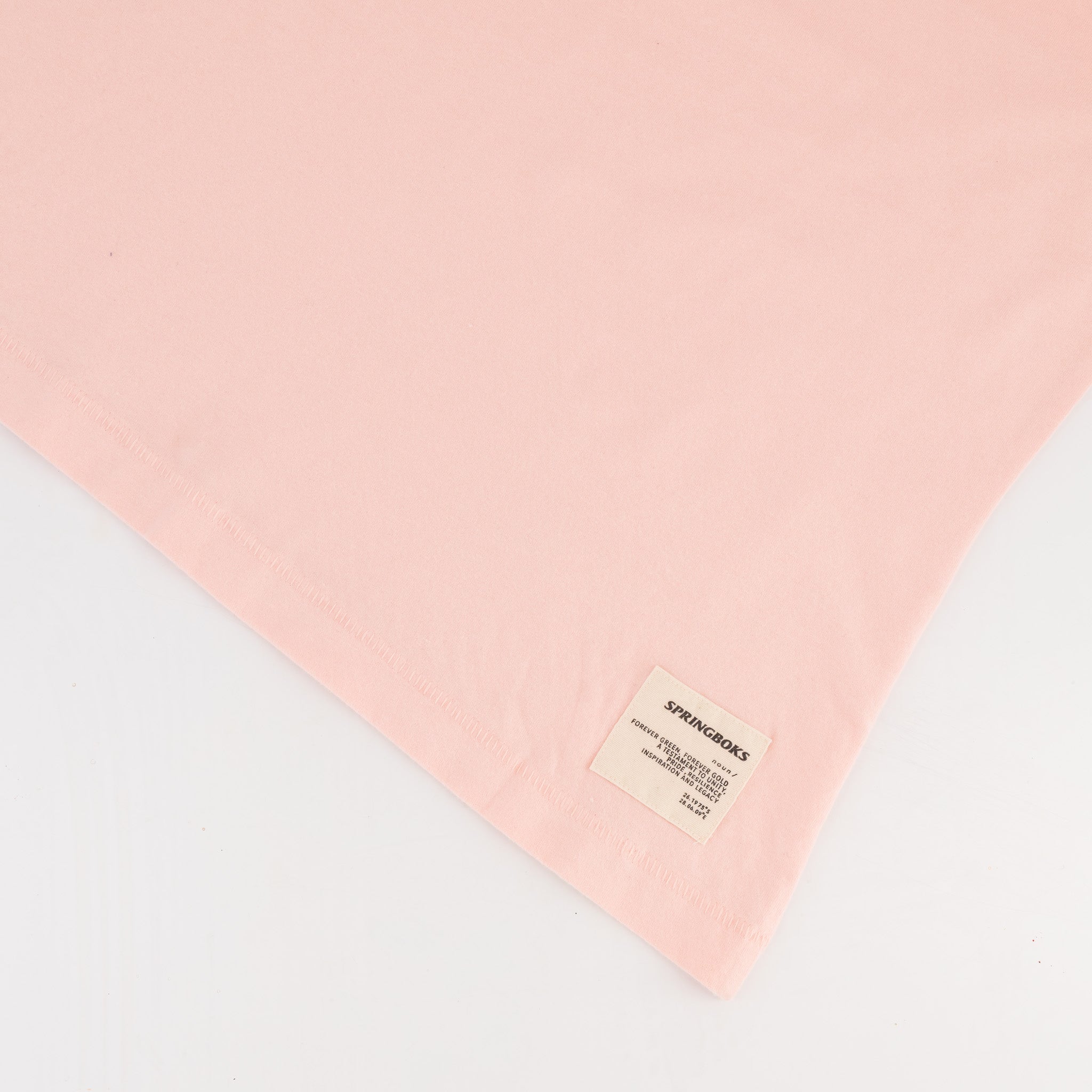 Springboks LC Badge Ladies Crew Tee - Rose Quartz