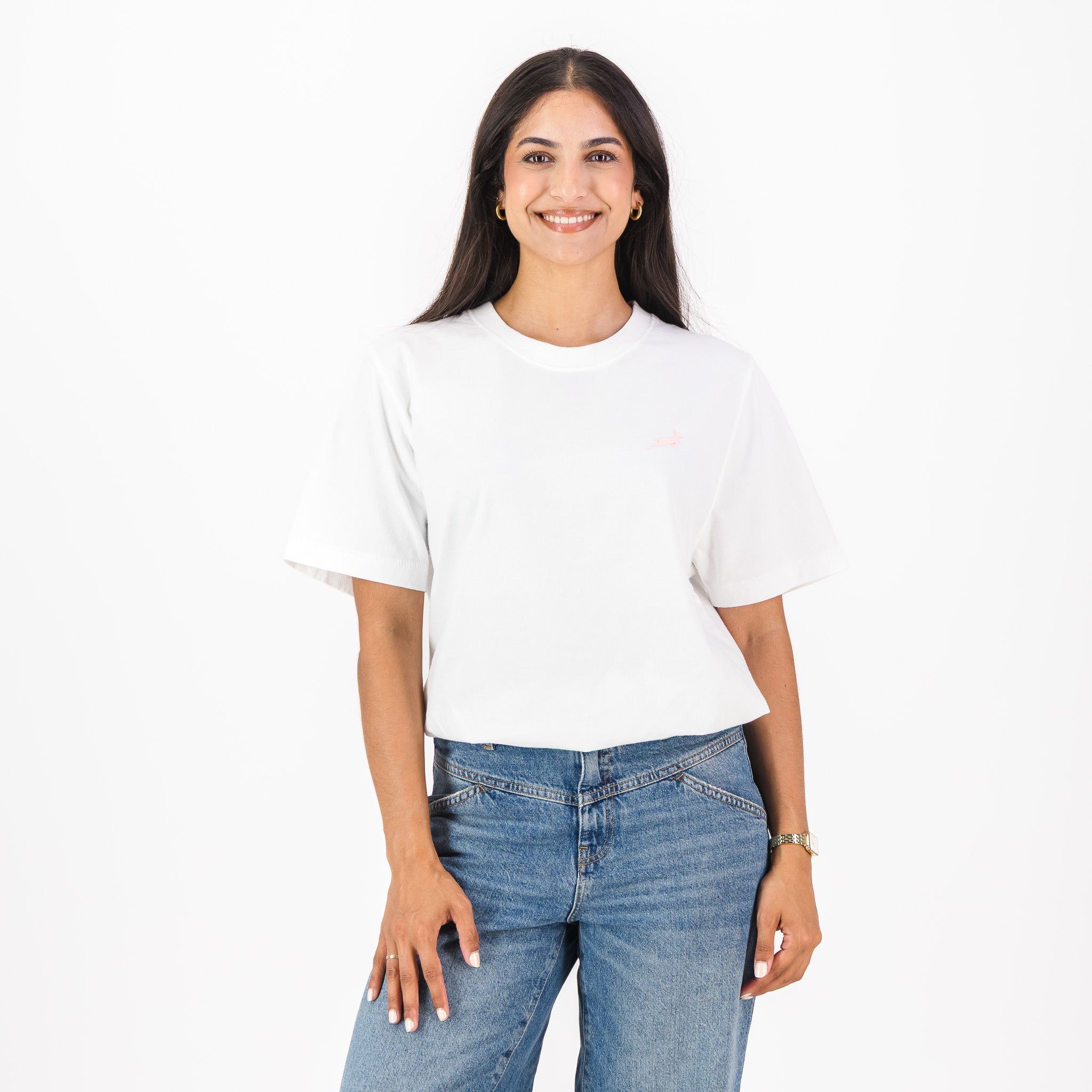 Springboks LC Badge Ladies Crew Tee - White