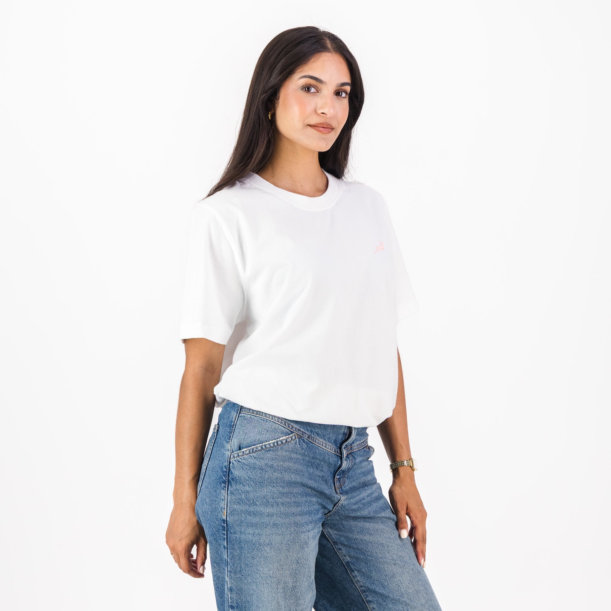 Springboks LC Badge Ladies Crew Tee - White