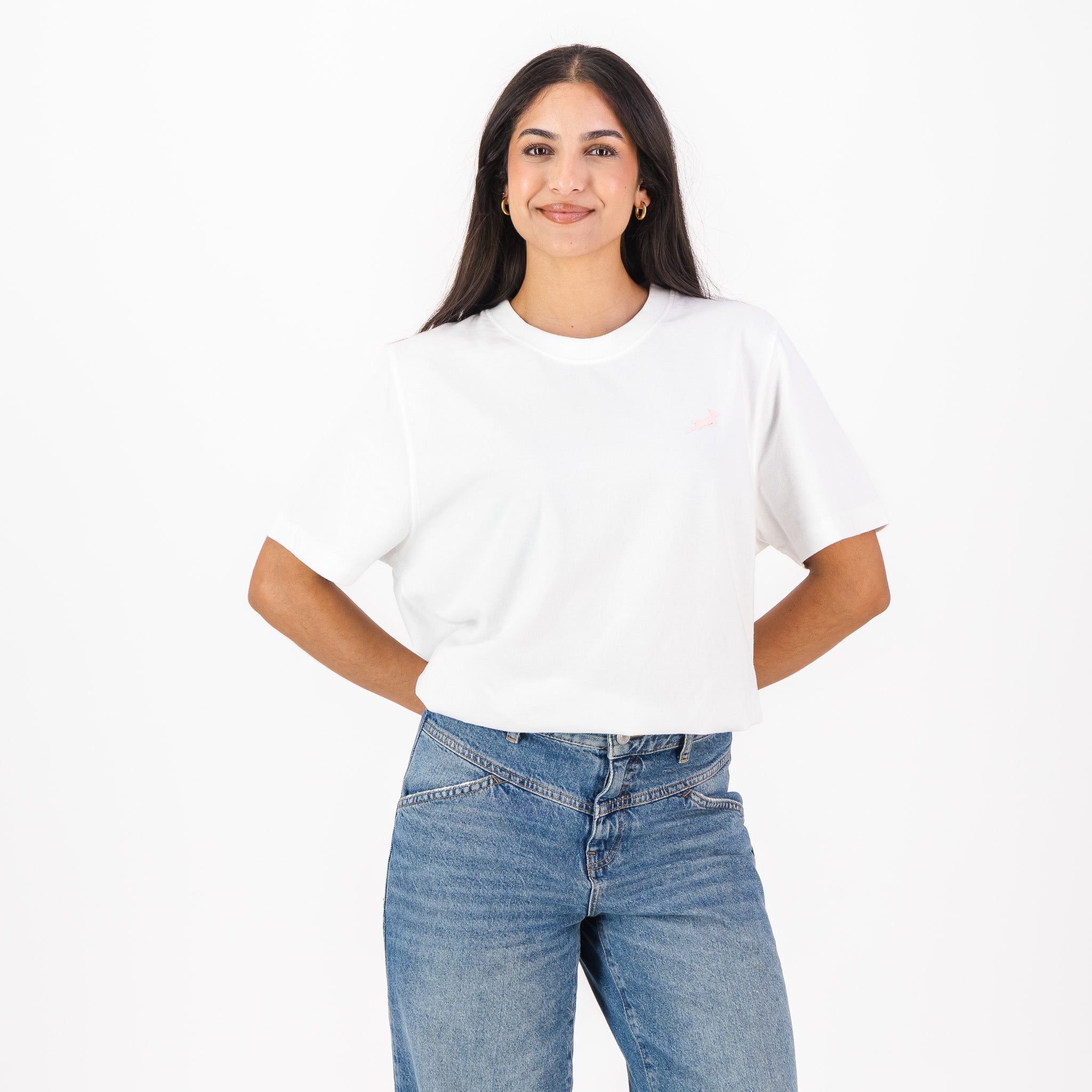 Springboks LC Badge Ladies Crew Tee - White