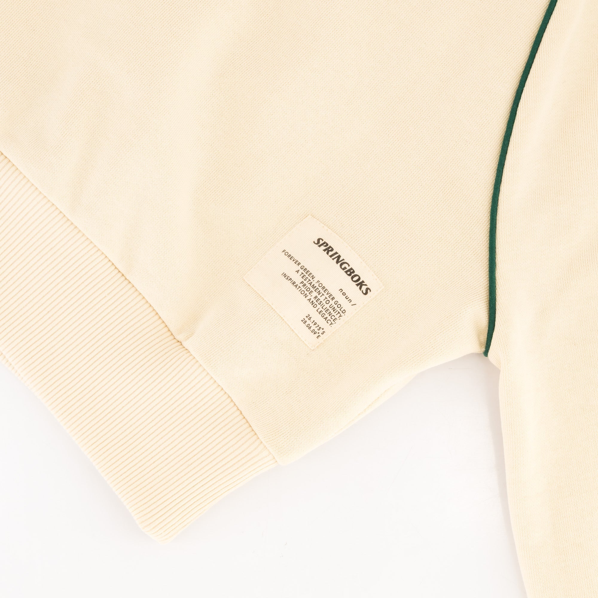 Springboks Ladies Piped Zip Through Sweat-Ivory