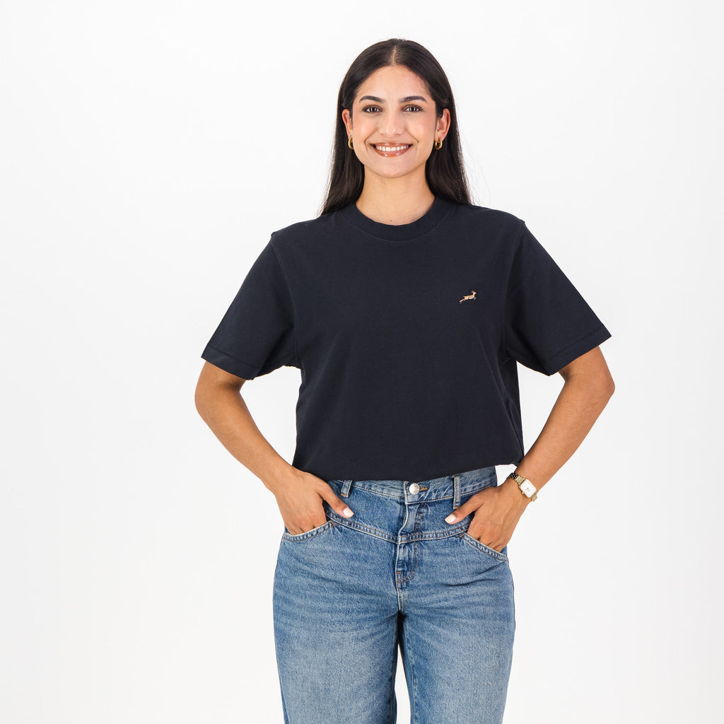 Springboks LC badge Regular Crew Tee - Black