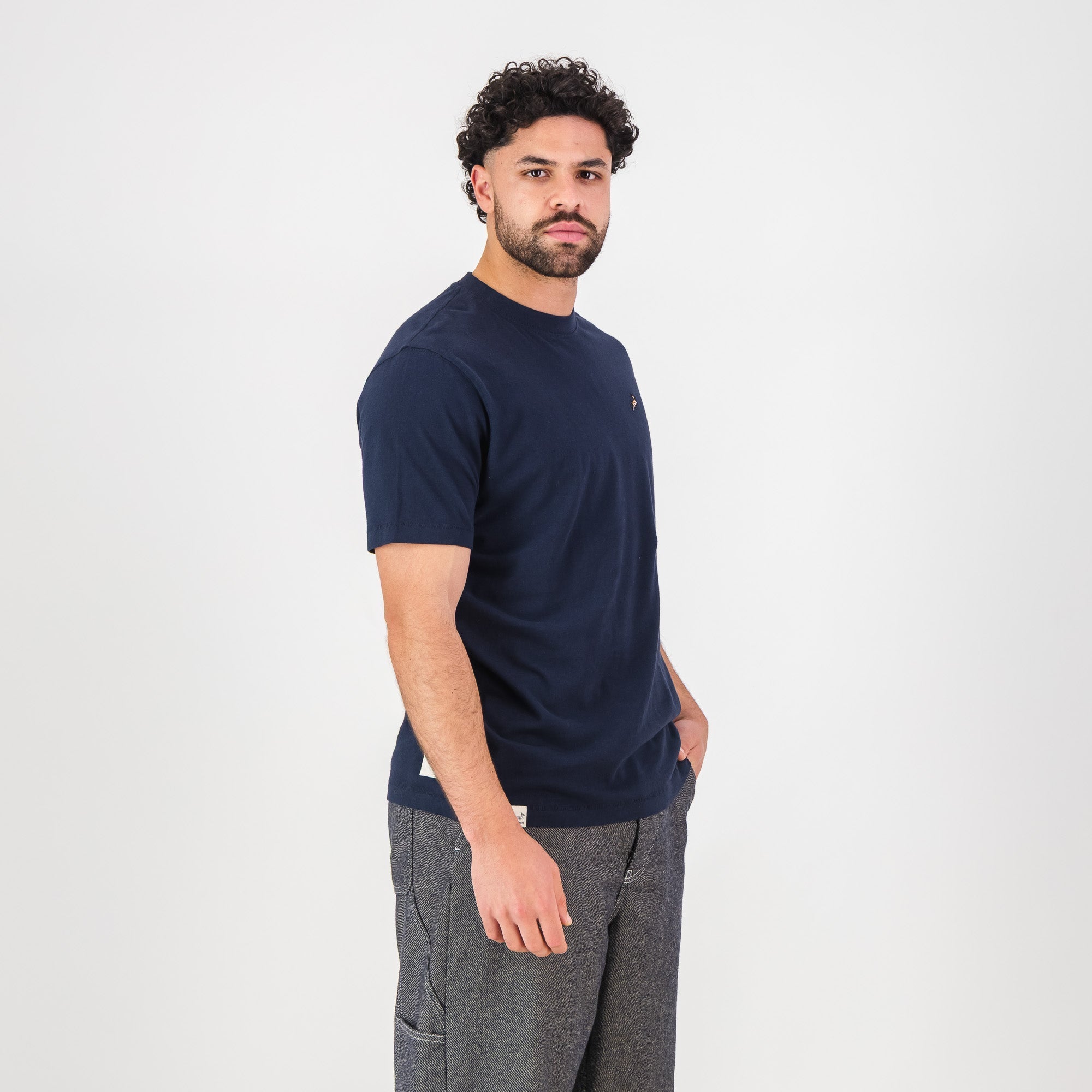 Springboks LC badge Regular Crew Tee - Navy