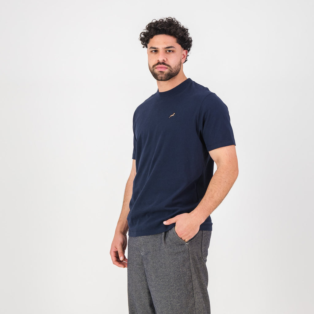 Springboks LC badge Regular Crew Tee - Navy