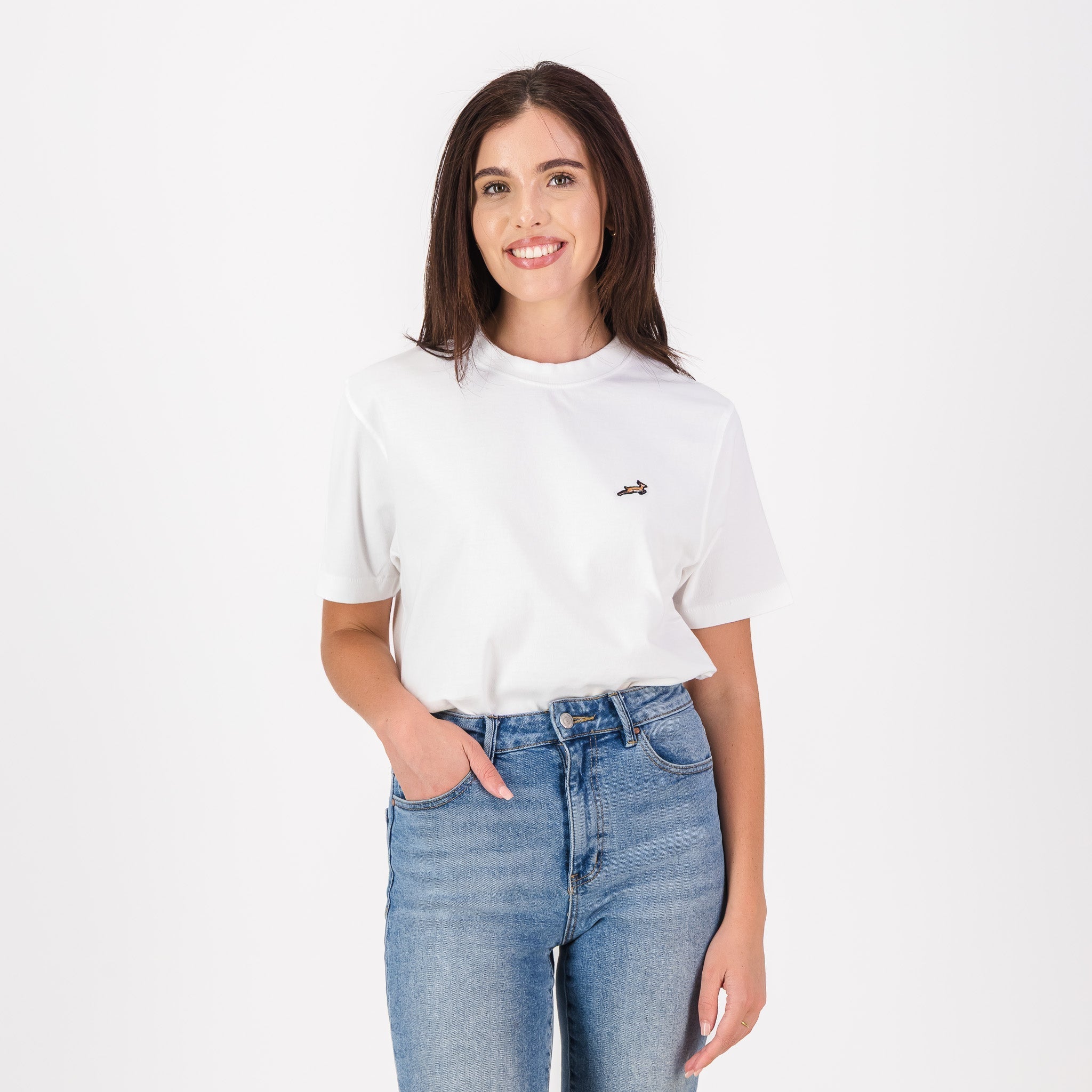 Springboks LC badge Regular Crew Tee - White