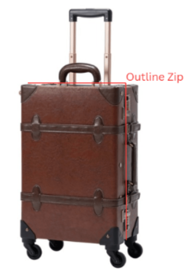Springboks Leather Embroidered Suitcase - Brown