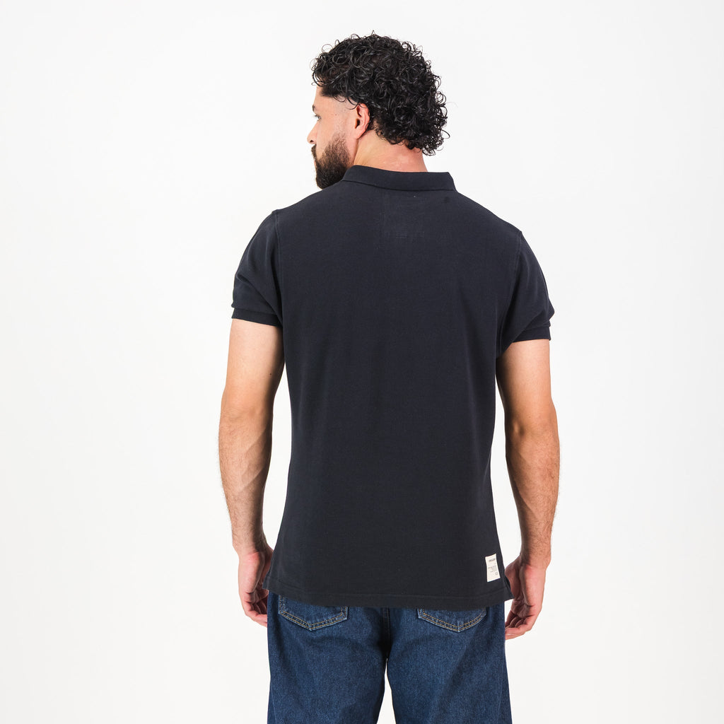 Springboks Metal Rivet SS Polo - Black