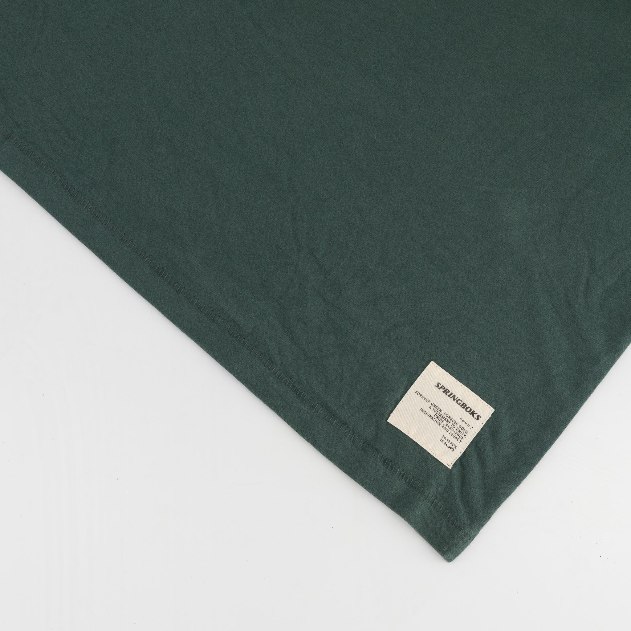 Springboks Mosaic Regular Crew Tee - Forest Green