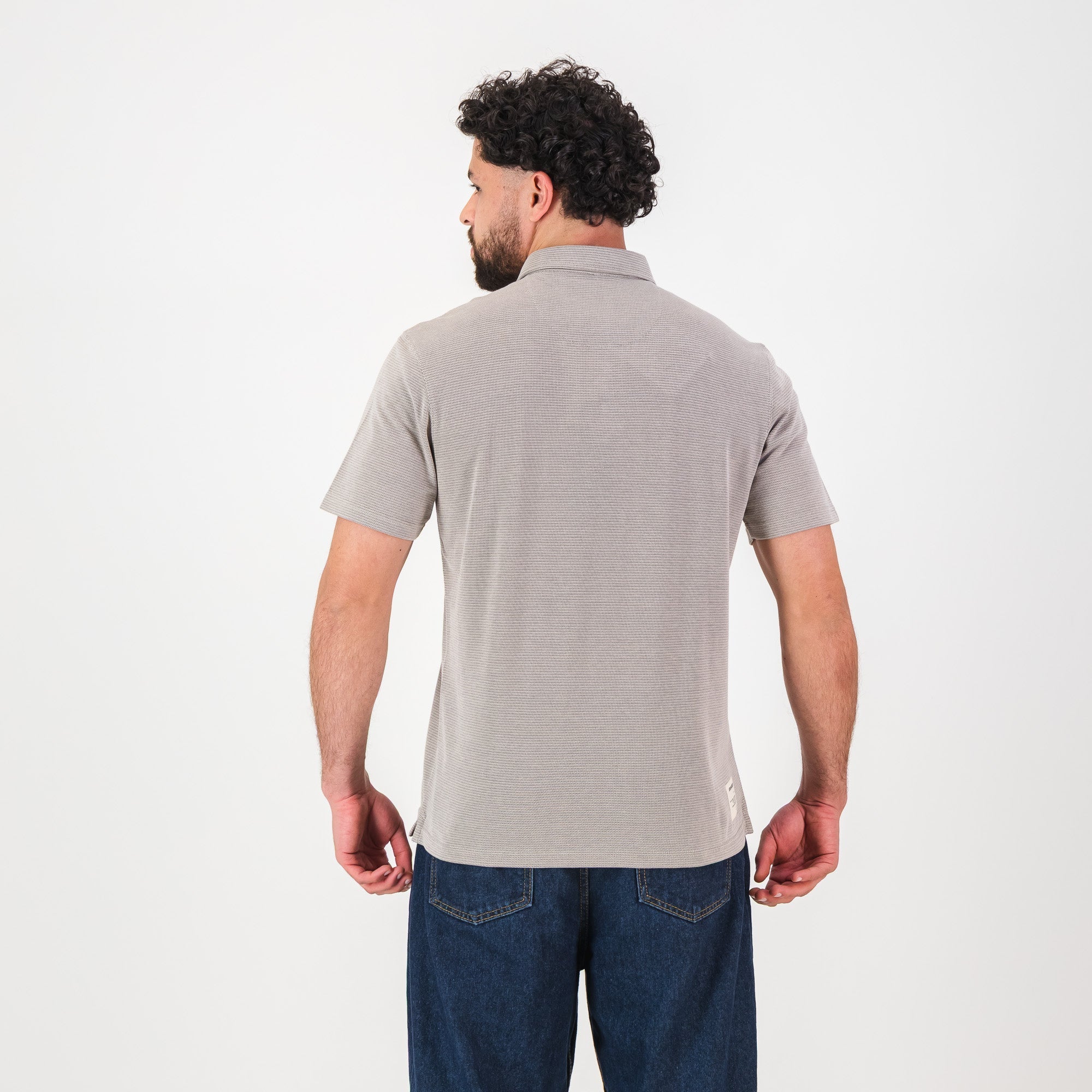 Springboks Pique Striper SS Polo- Tobacco Brown